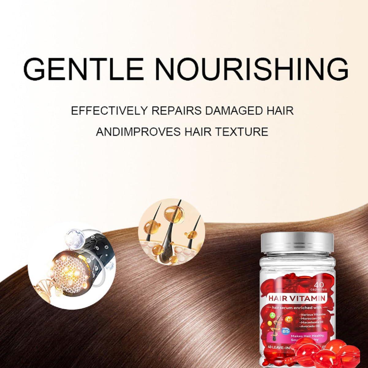 Suero Tratamiento Capilar MULPG 40 Cápsulas Vitaminas A C E Pro B5