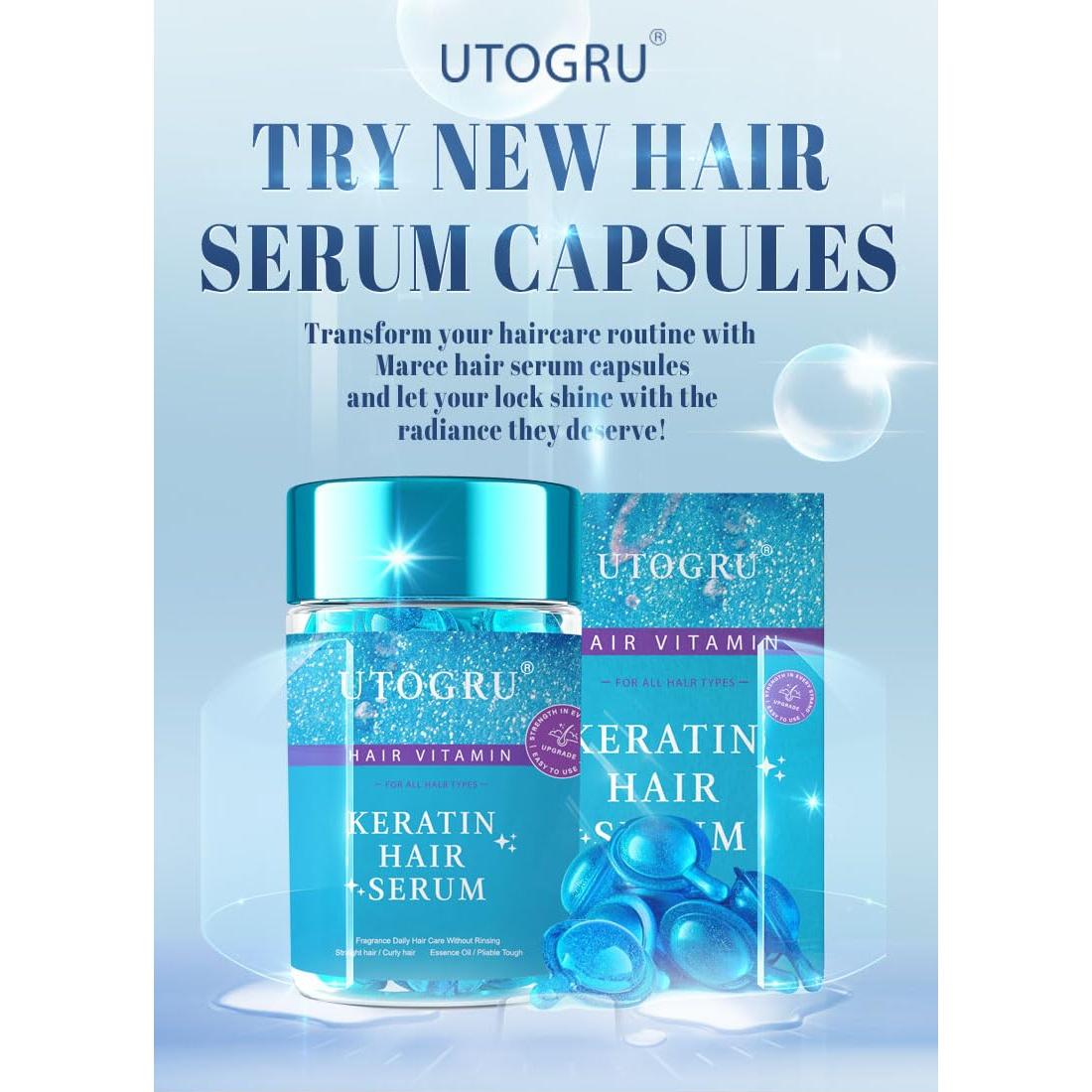 Suero de Cabello UTOGRU con Queratina y Aguacate 108g