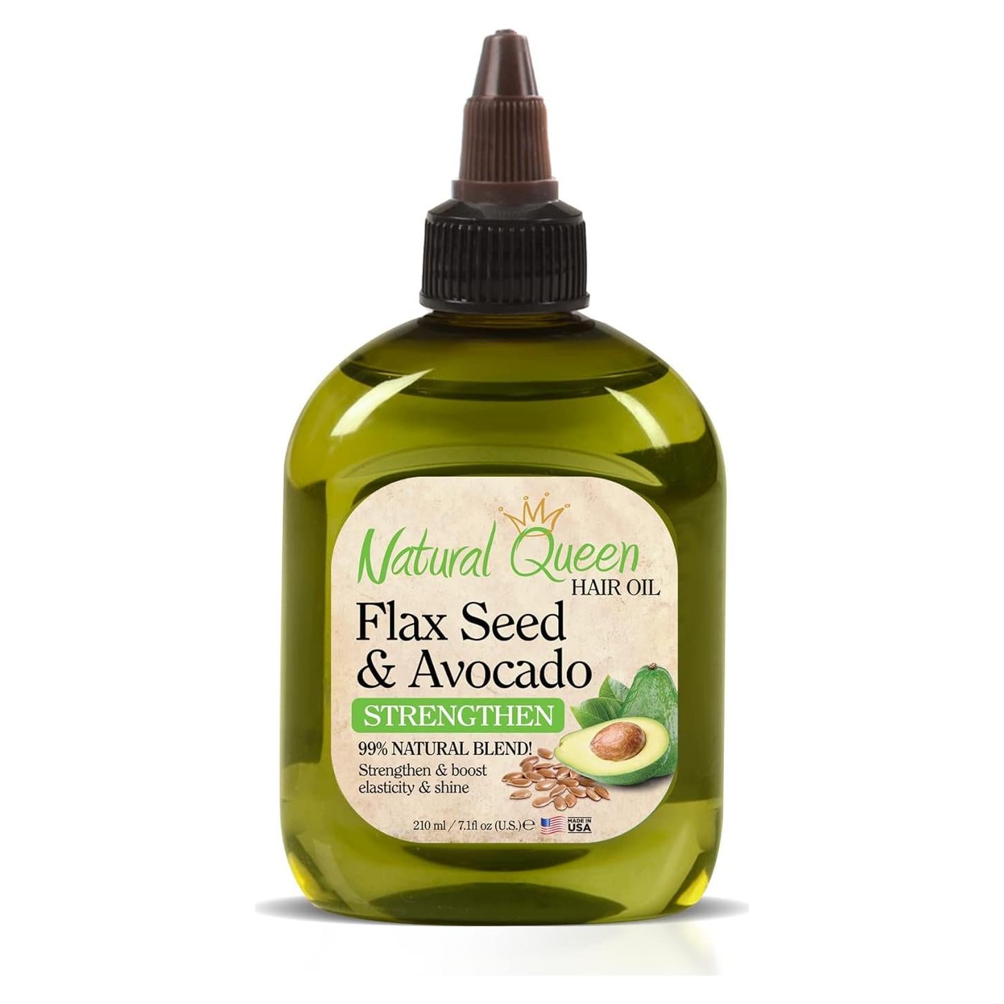 Aceite para el Cabello Natural Queen Aguacate y Lino 200 g