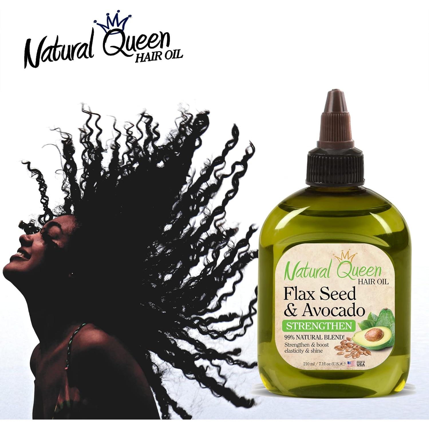 Aceite para el Cabello Natural Queen Aguacate y Lino 200 g