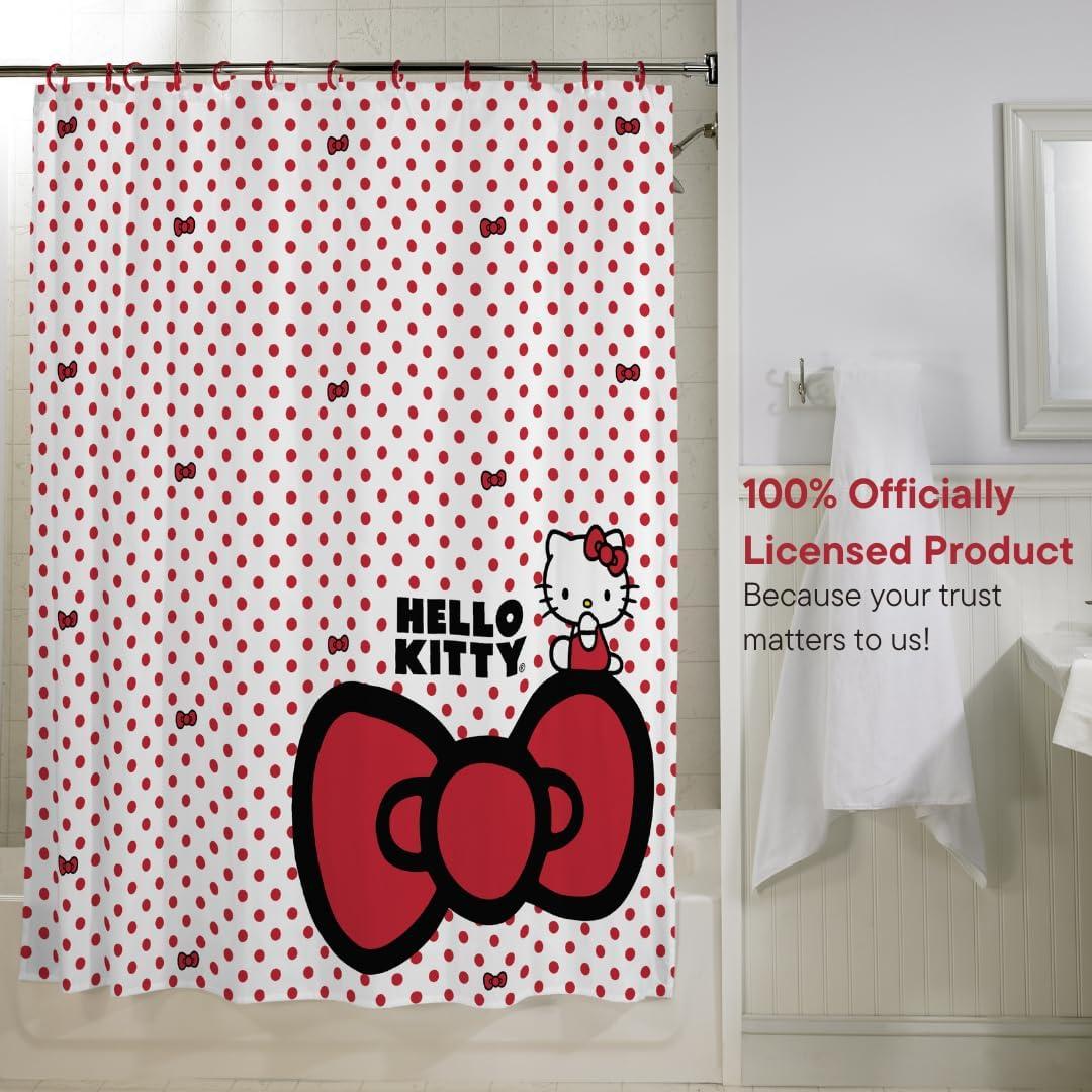 Juego de Cortina de Ducha Hello Kitty Franco 13 Piezas