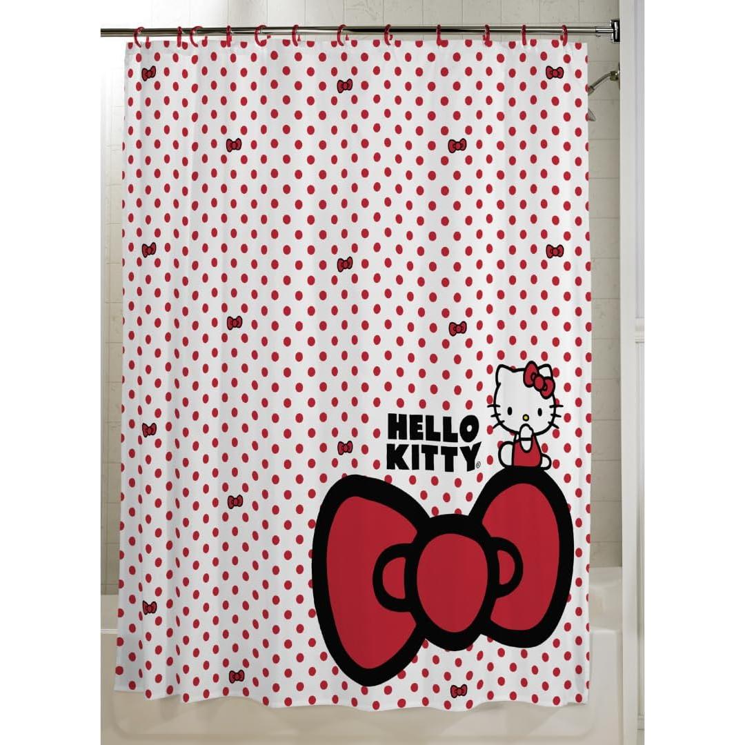 Juego de Cortina de Ducha Hello Kitty Franco 13 Piezas
