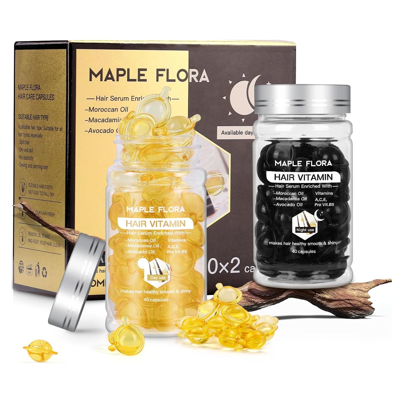 Cápsulas de Suero Capilar Maple Flora 80 pcs - Hidratación y Reparación