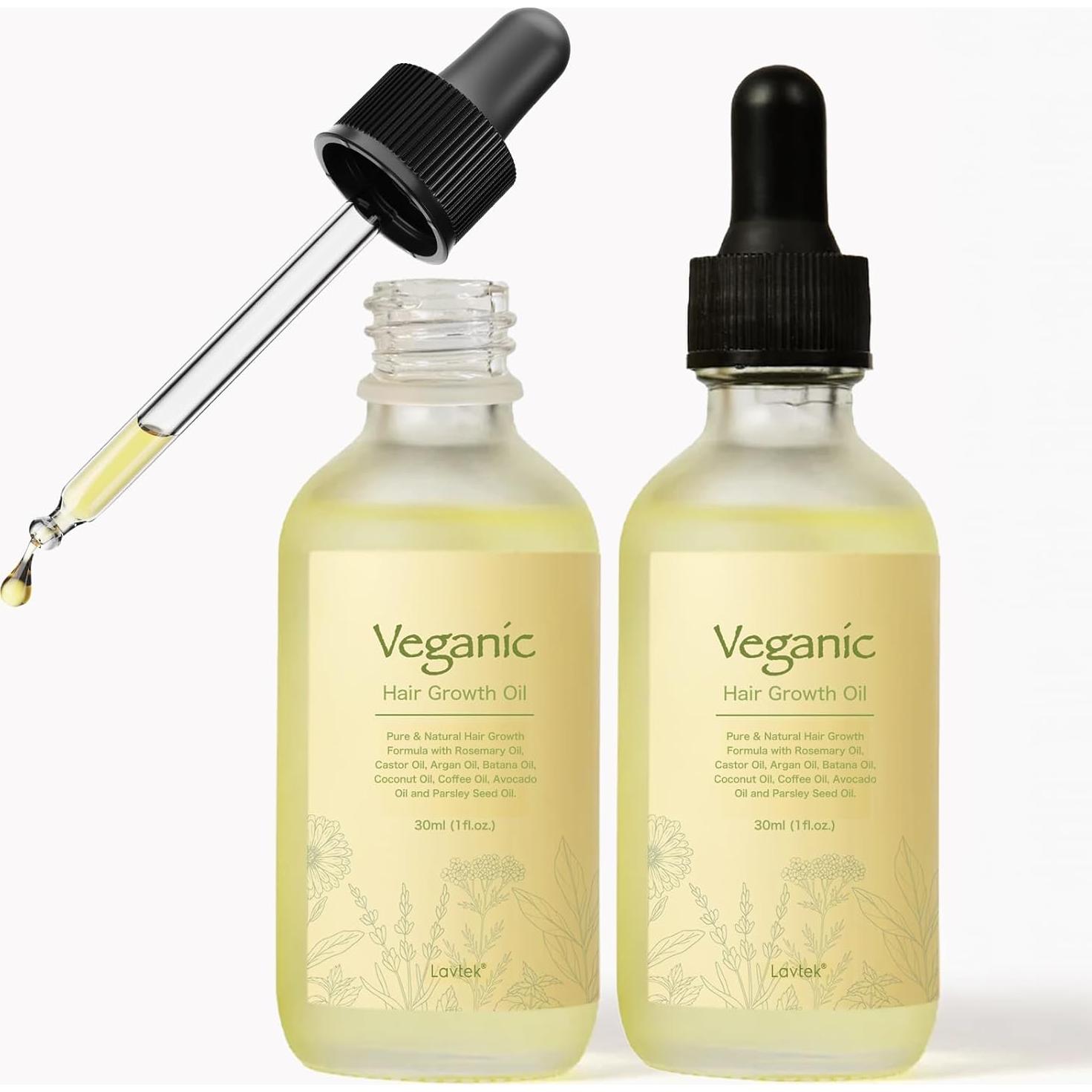 Aceite Natural Veganic para Crecimiento del Cabello 60ml