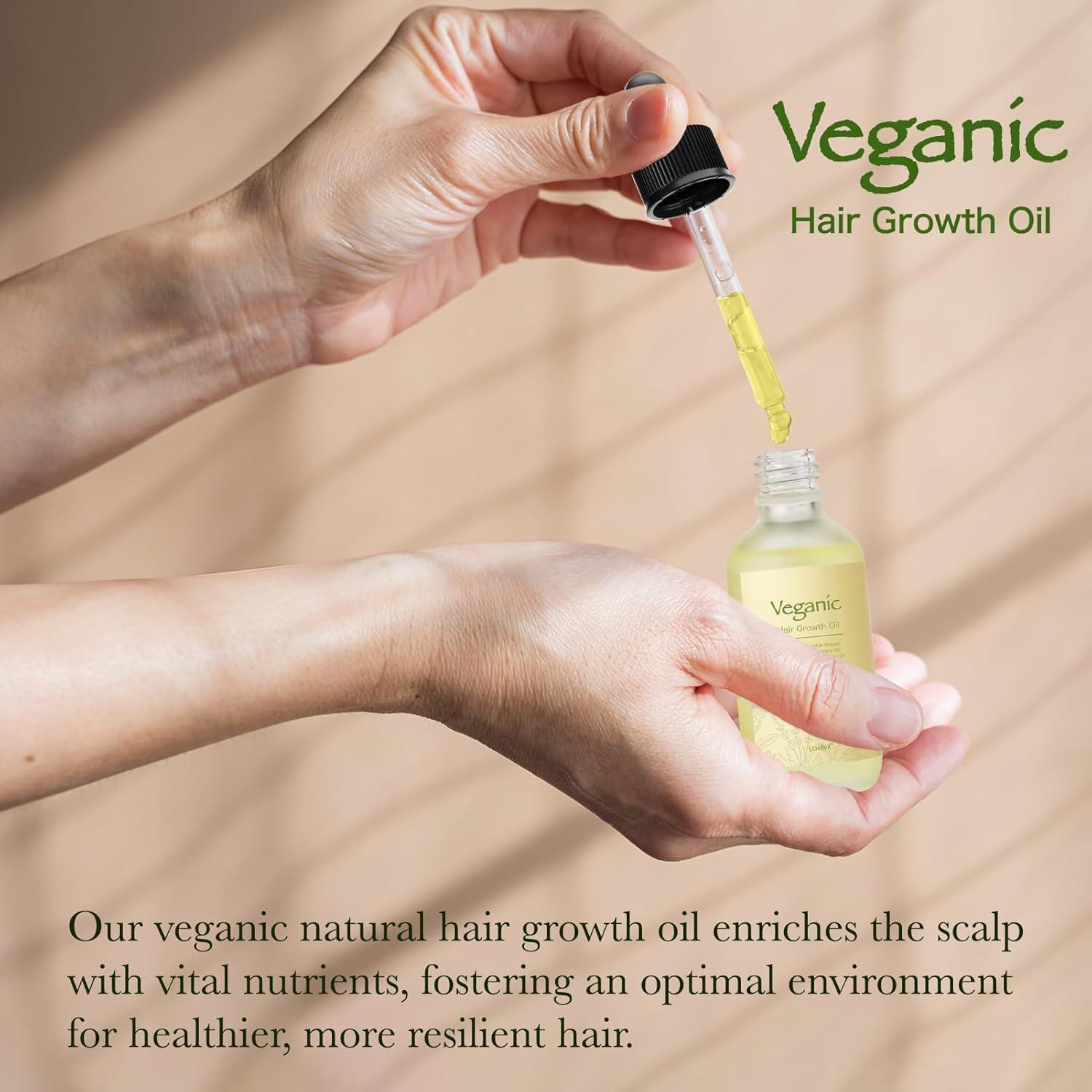 Aceite Natural Veganic para Crecimiento del Cabello 60ml