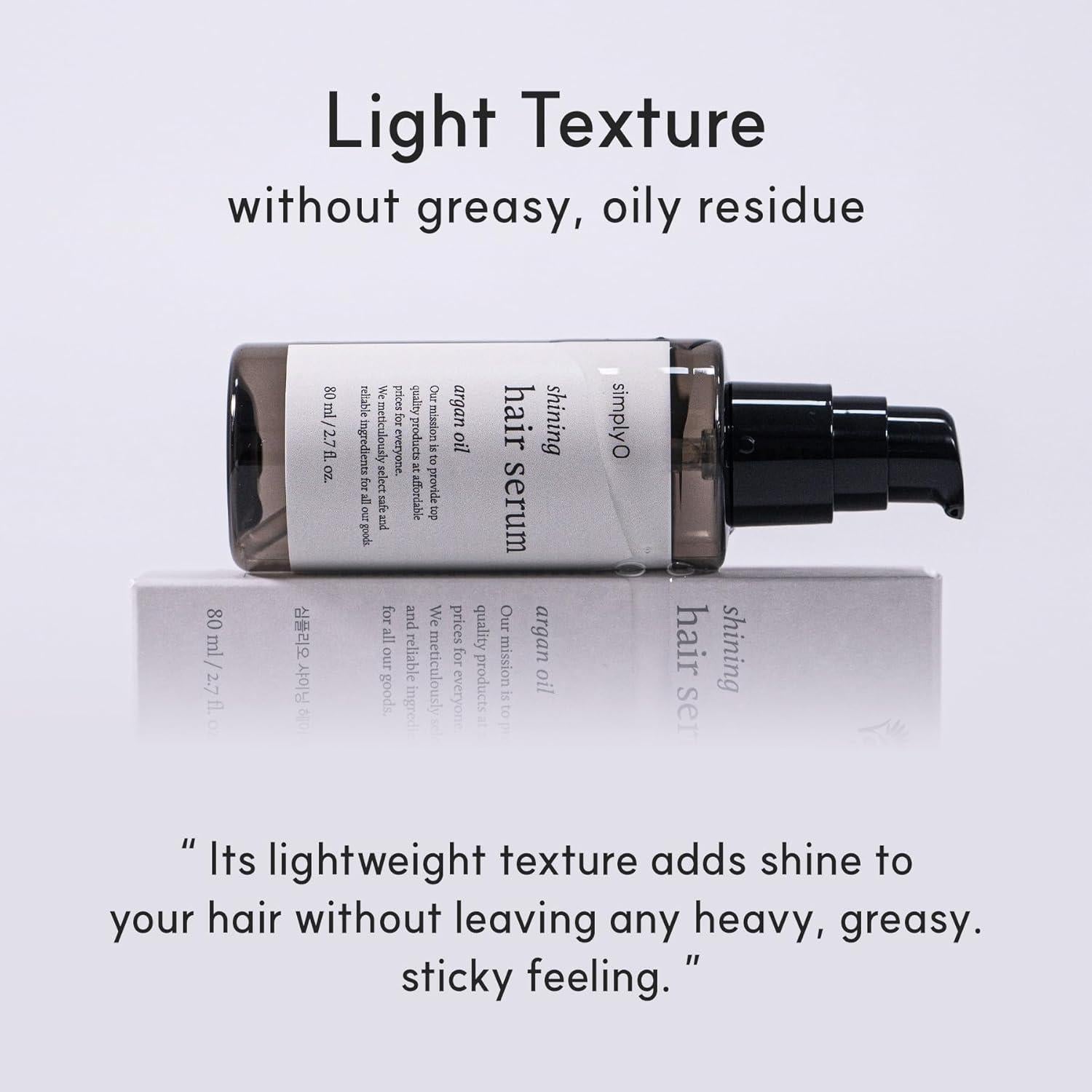 Suero Brillante para Cabello simplyO - Aceite de Argán 80 ml