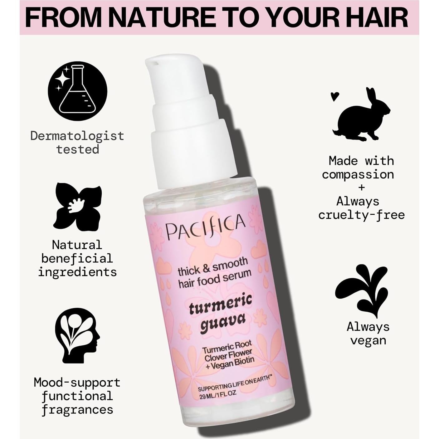 Suero Capilar Calmante Pacifica 29.57 ml - Control de Frizz