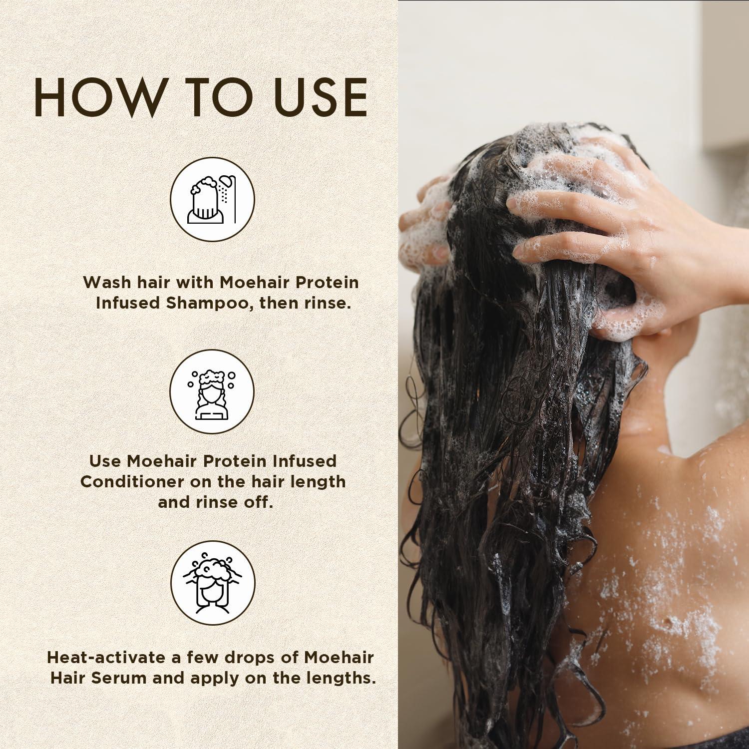 Champú y Acondicionador Infundido con Proteínas Moehair 3 en 1