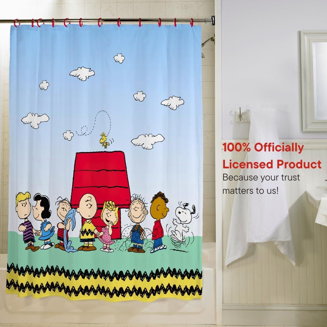 Cortina de Ducha Peanuts Franco 13 Piezas 100% Poliester