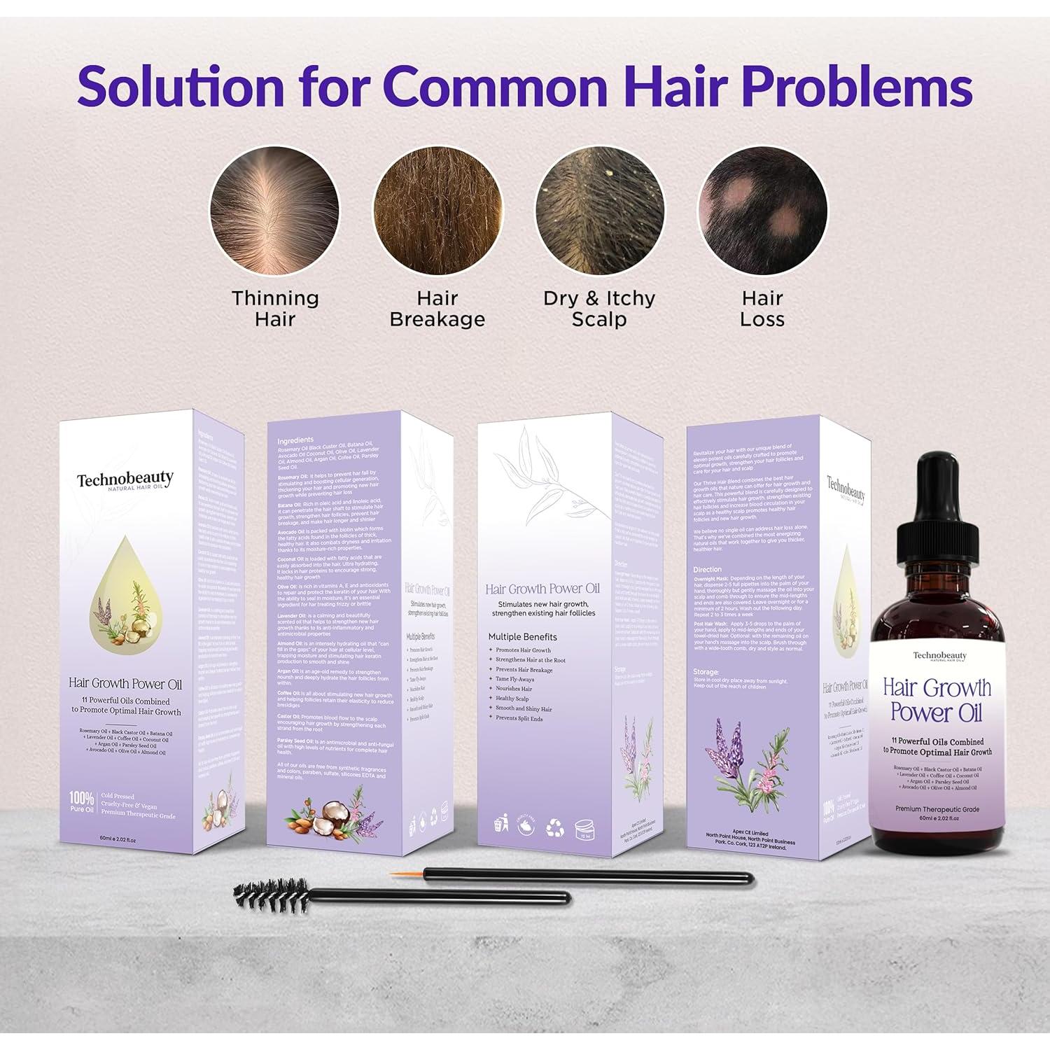 Aceite para el Cabello Super World Mart - 11 Aceites Naturales