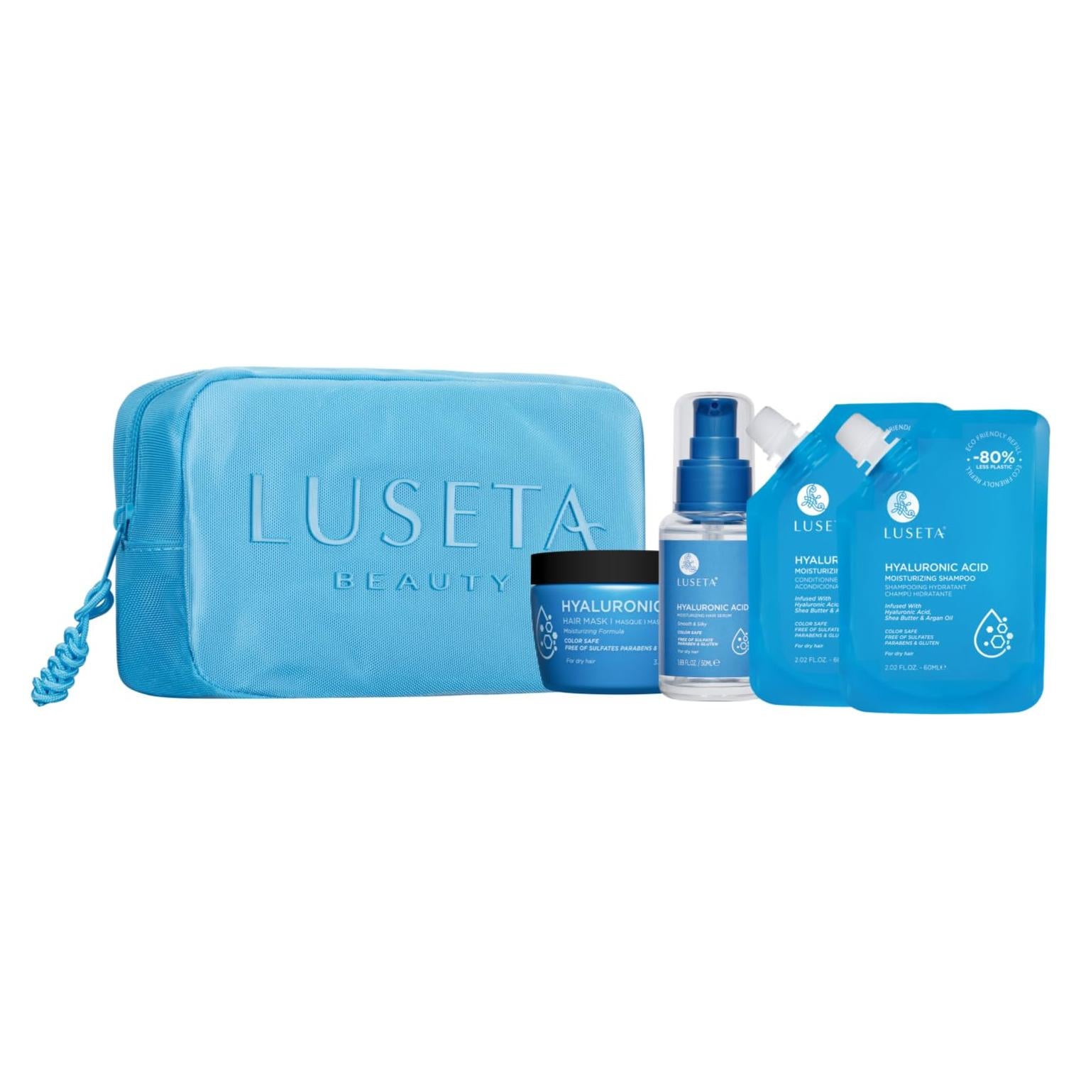 Kit de Hidratación Capilar Luseta 4 Piezas Ácido Hialurónico