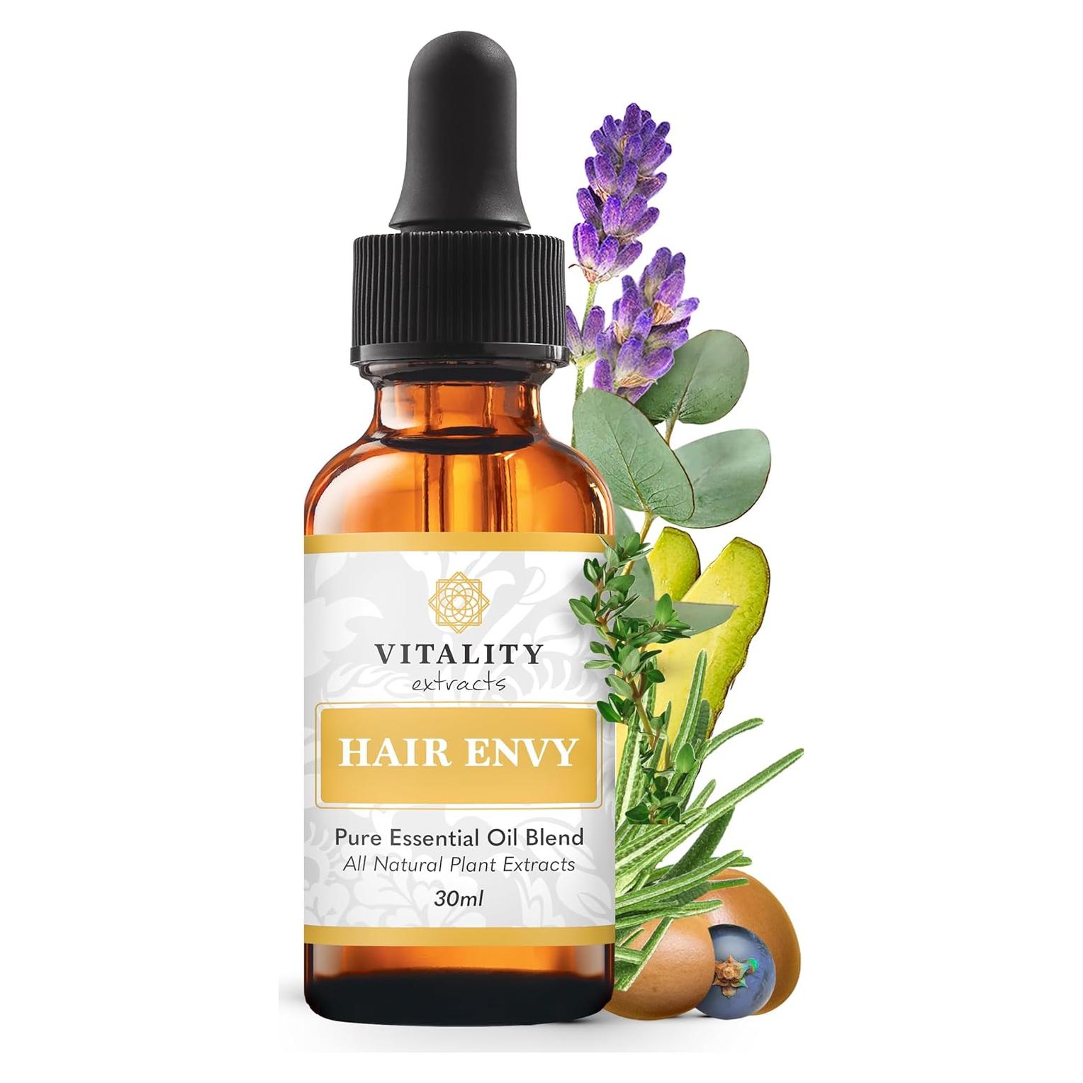 Suero Natural para Crecimiento del Cabello Envidia del Cabello - 100% Aceites Esenciales, 15 Extractos de Plantas