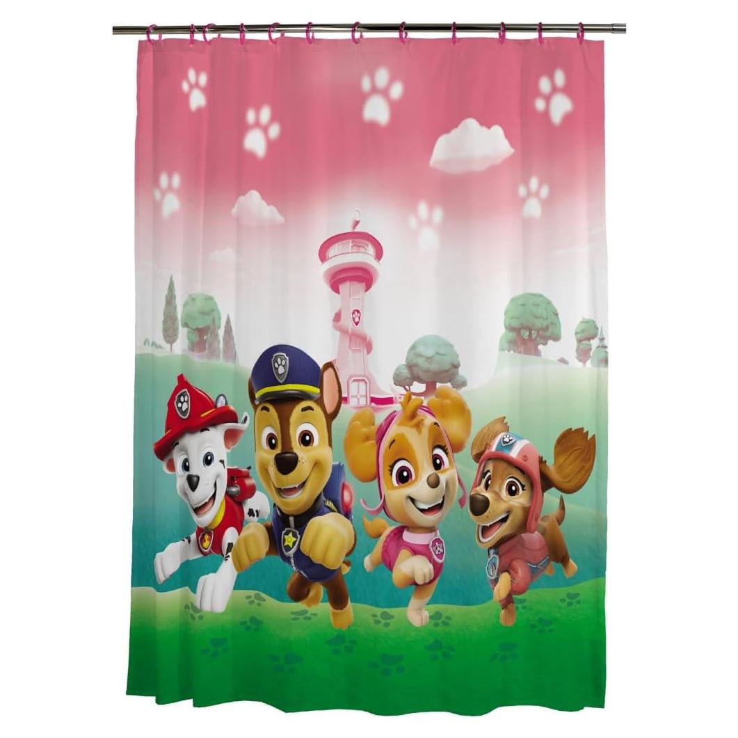 Cortina de Ducha Franco Paw Patrol Skye 72x72 Microfibra