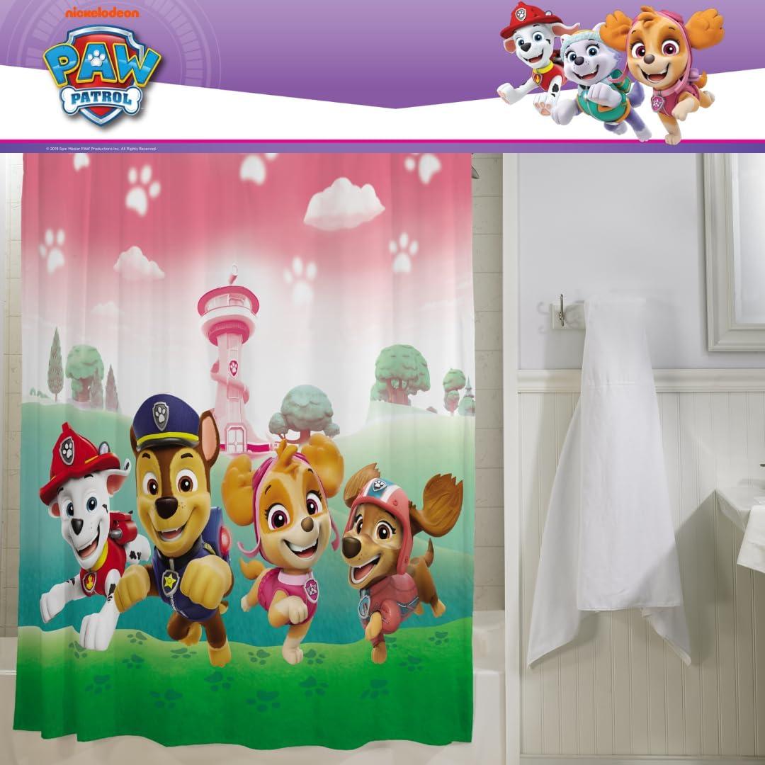 Cortina de Ducha Franco Paw Patrol Skye 72x72 Microfibra