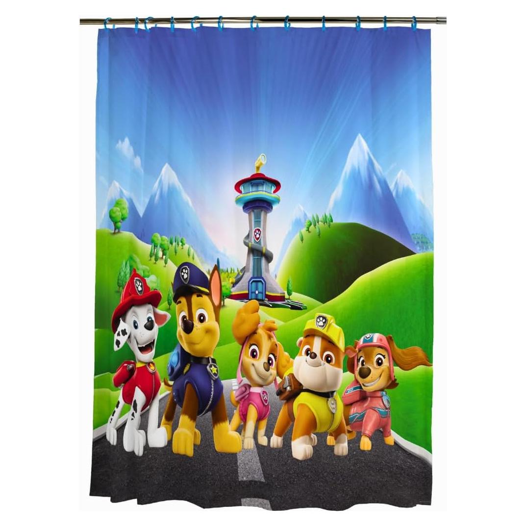 Juego de Cortina de Ducha Paw Patrol Franco 13 Piezas