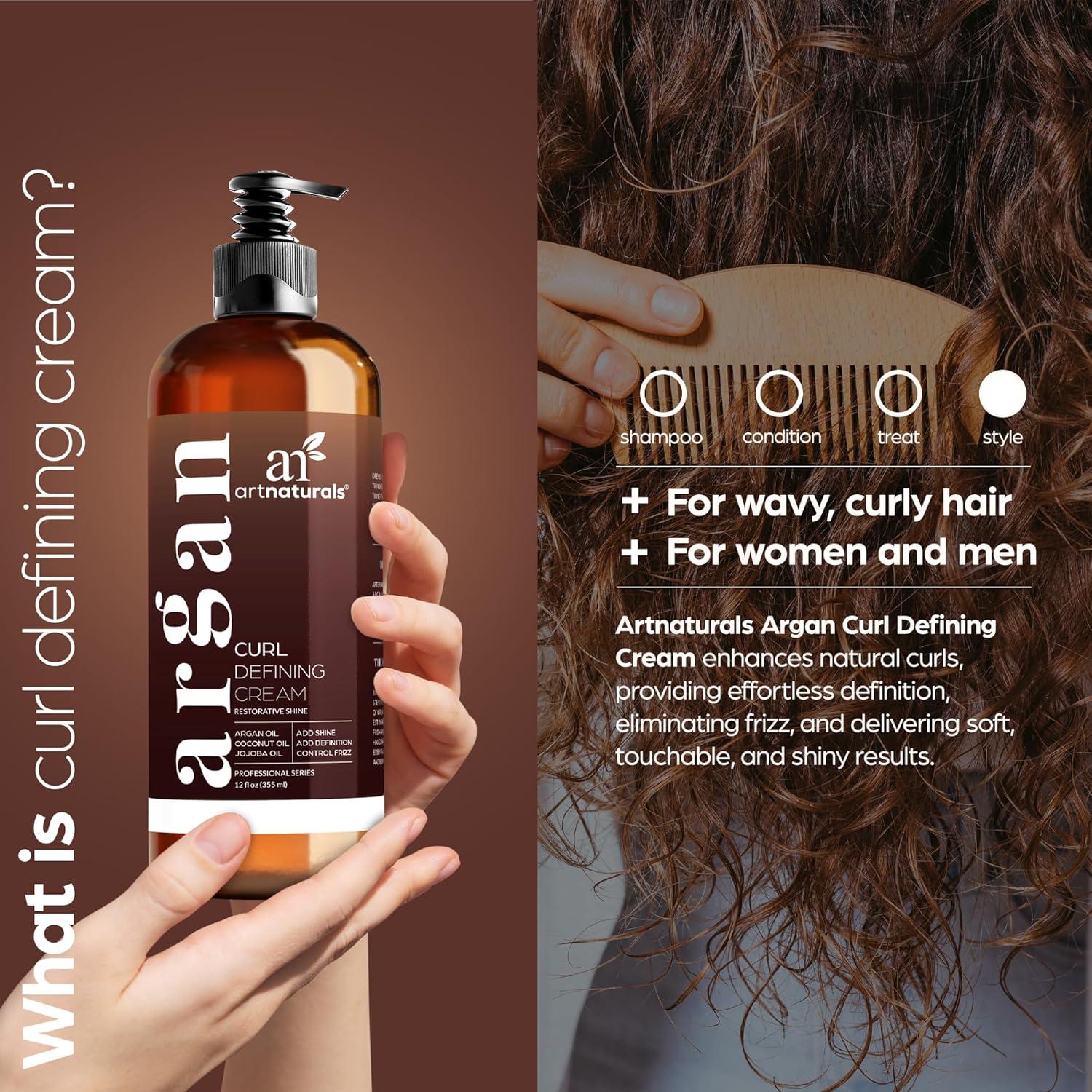 Crema Definidora de Rizos Artnaturals 340g - Hidratante y Control Frizz