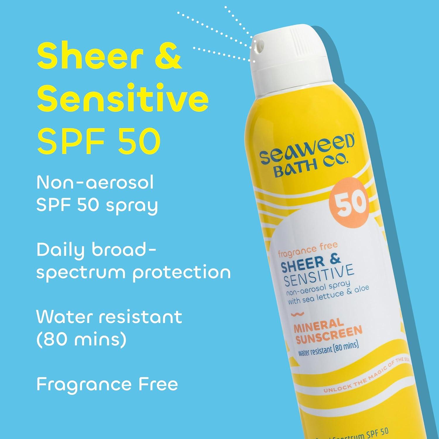 Spray Solar Mineral Sheer SPF 50 Seaweed Bath Co. 170ml