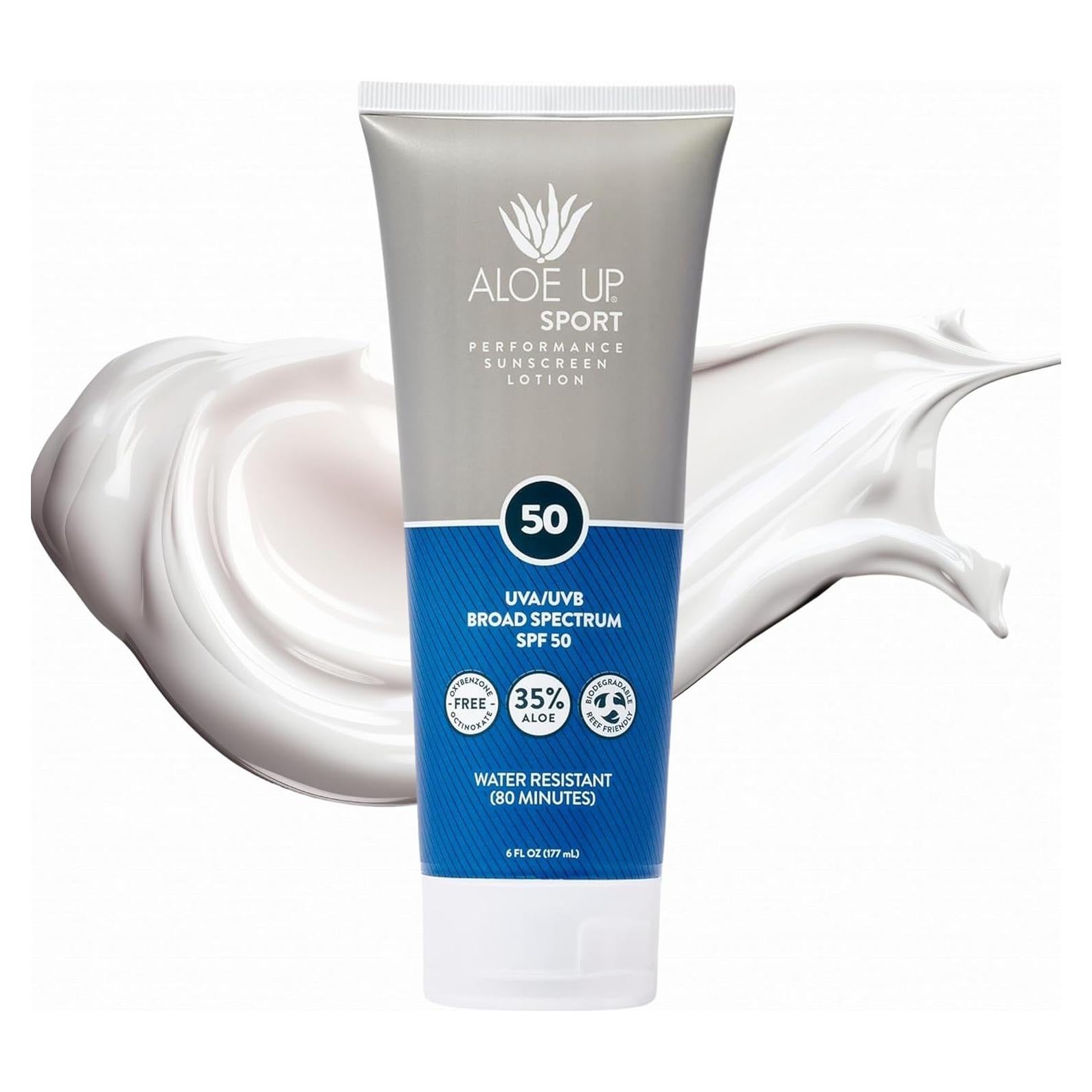 Protector Solar Deportivo Aloe Up SPF 50 - 170 g - Amplio Espectro UVA/UVB