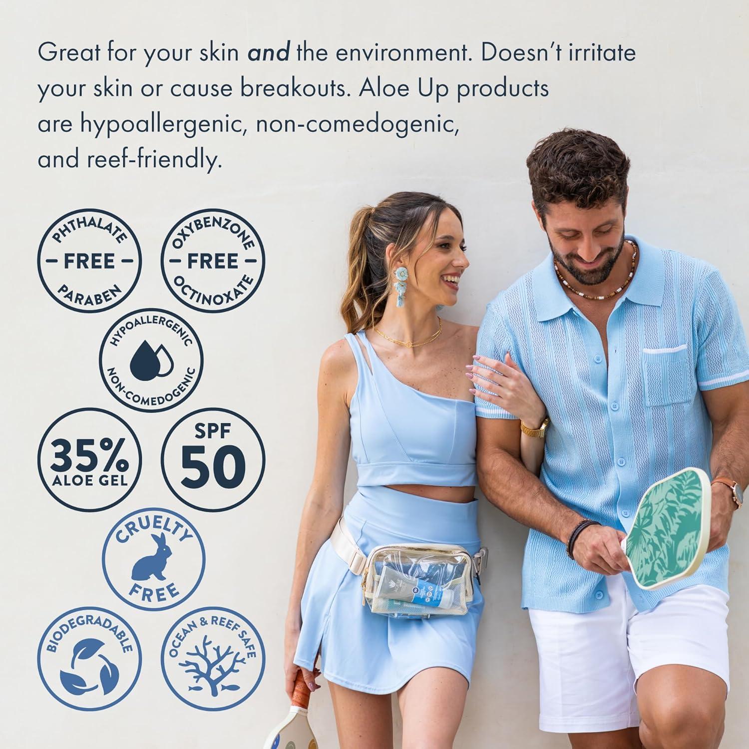 Protector Solar Deportivo Aloe Up SPF 50 - 170 g - Amplio Espectro UVA/UVB