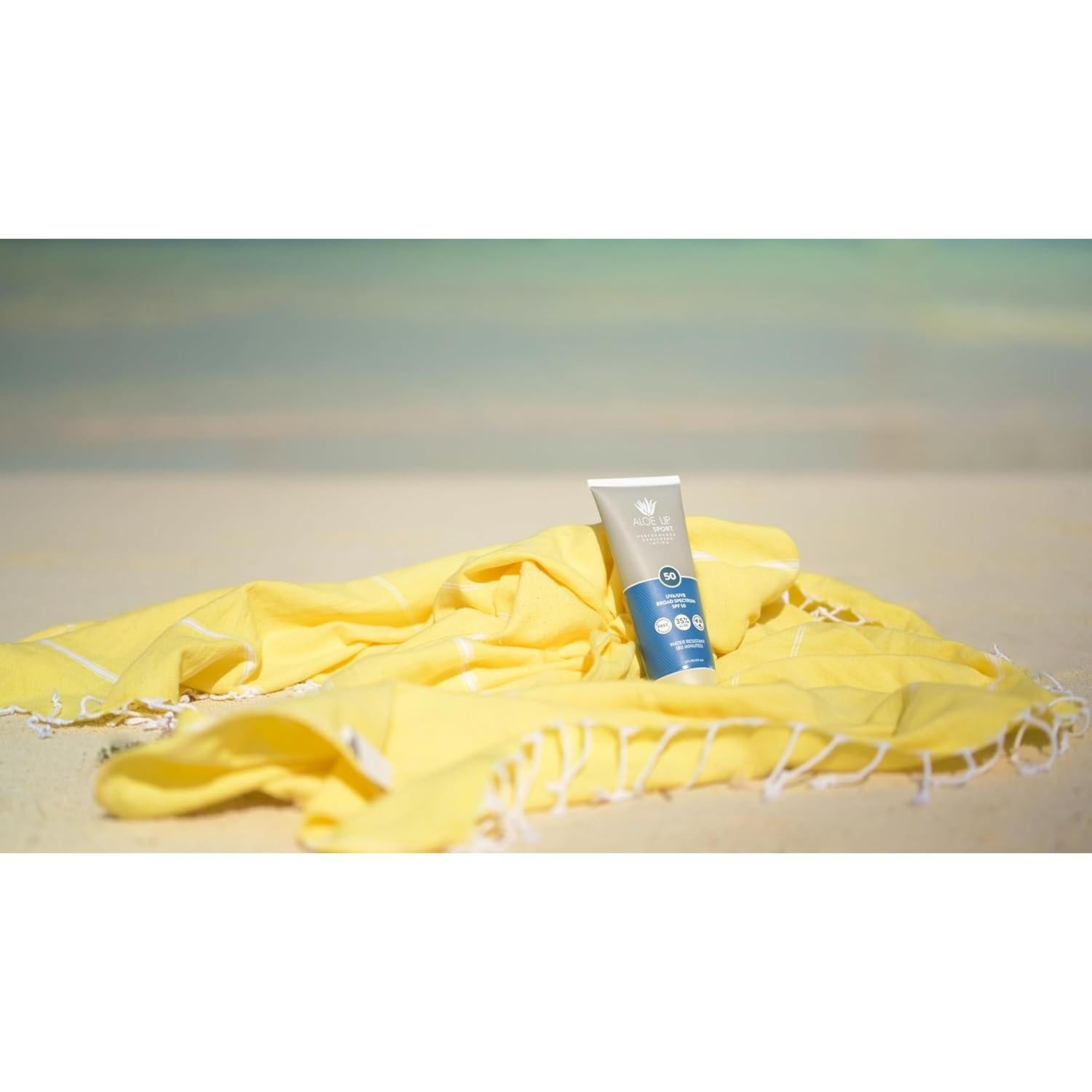 Protector Solar Deportivo Aloe Up SPF 50 - 170 g - Amplio Espectro UVA/UVB