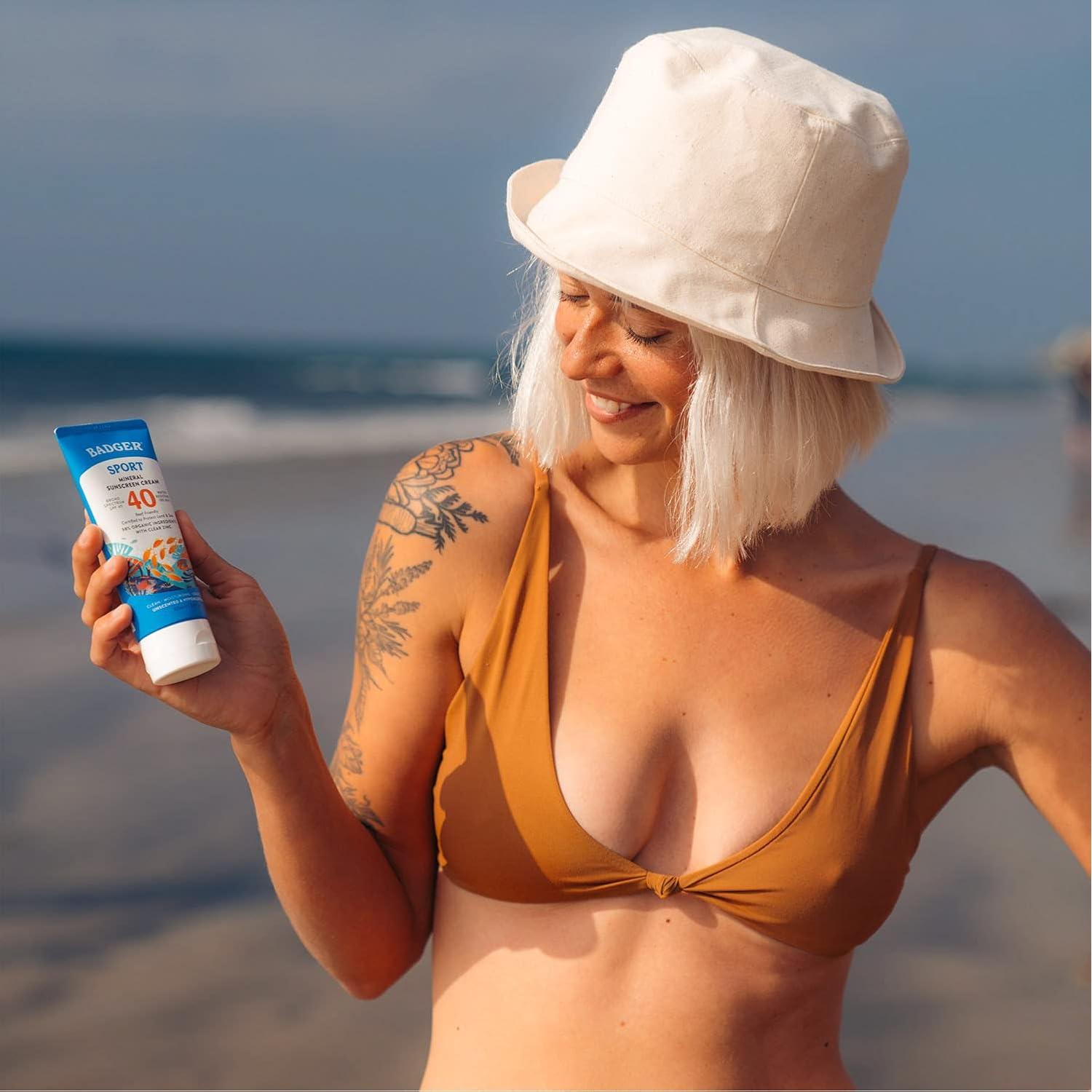 Protector Solar Mineral Badger SPF 40 + Gel Aloe Vera Orgánico