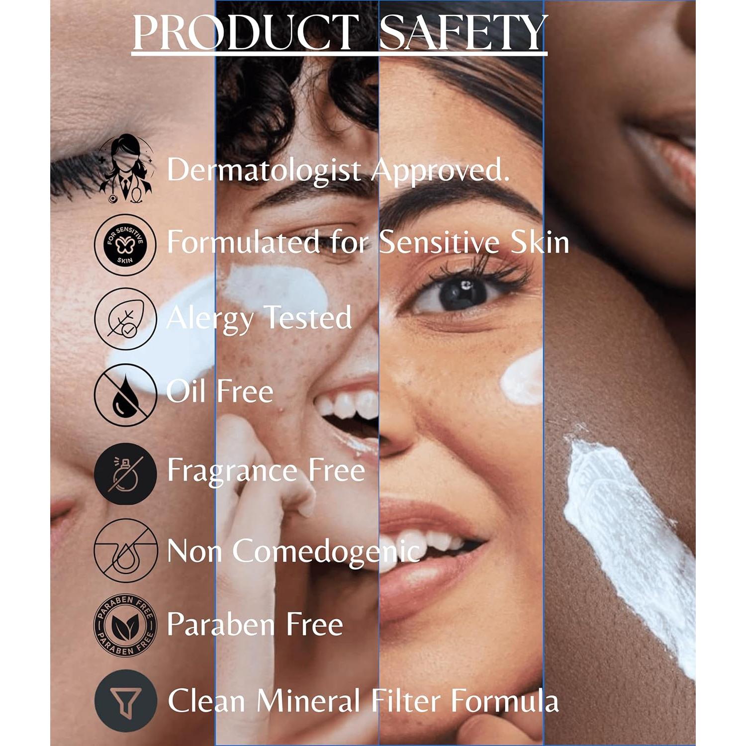 Loción Solar FOKiRa SPF 50+ Piel Sensible 49.6g Resistente Agua