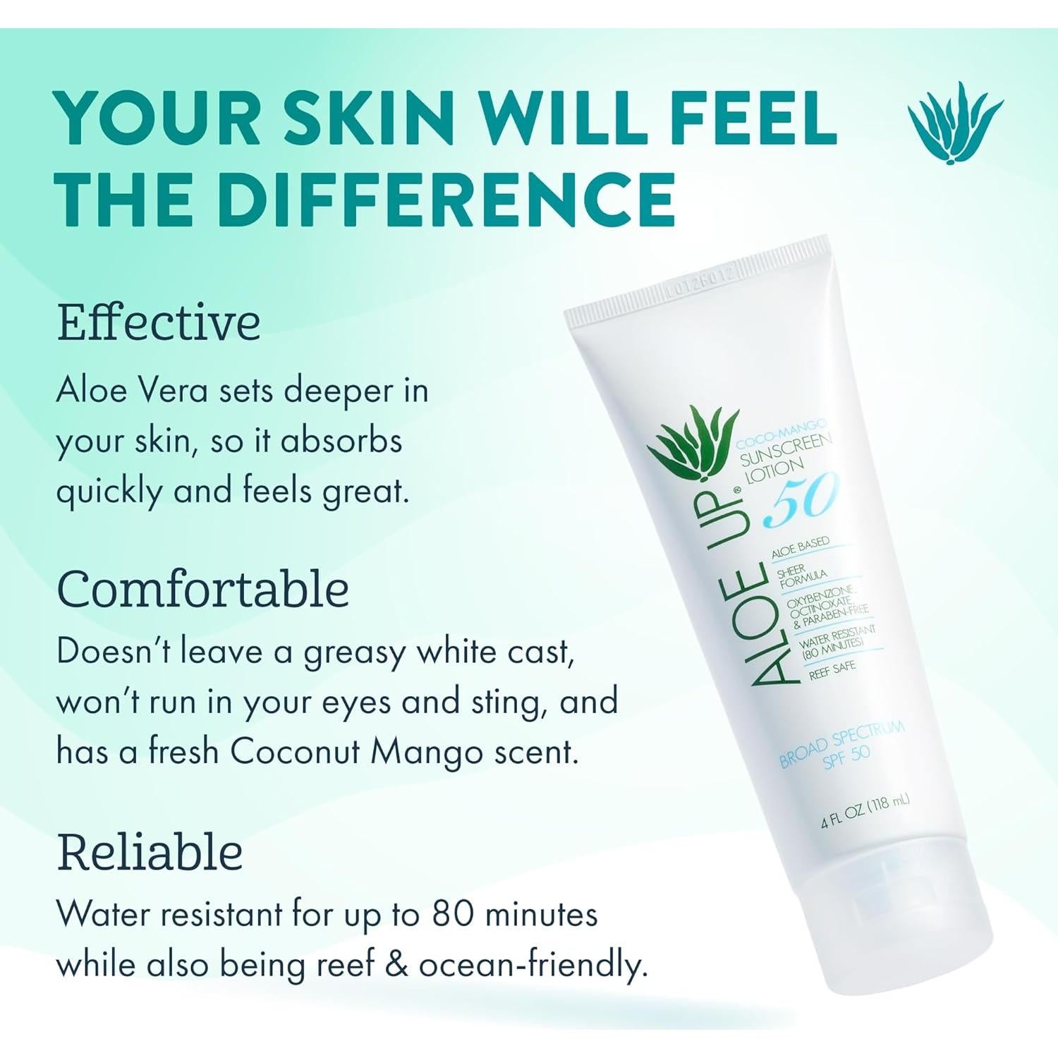 Protector Solar Aloe Up SPF 50 - Bloqueador Facial y Corporal 118 ml