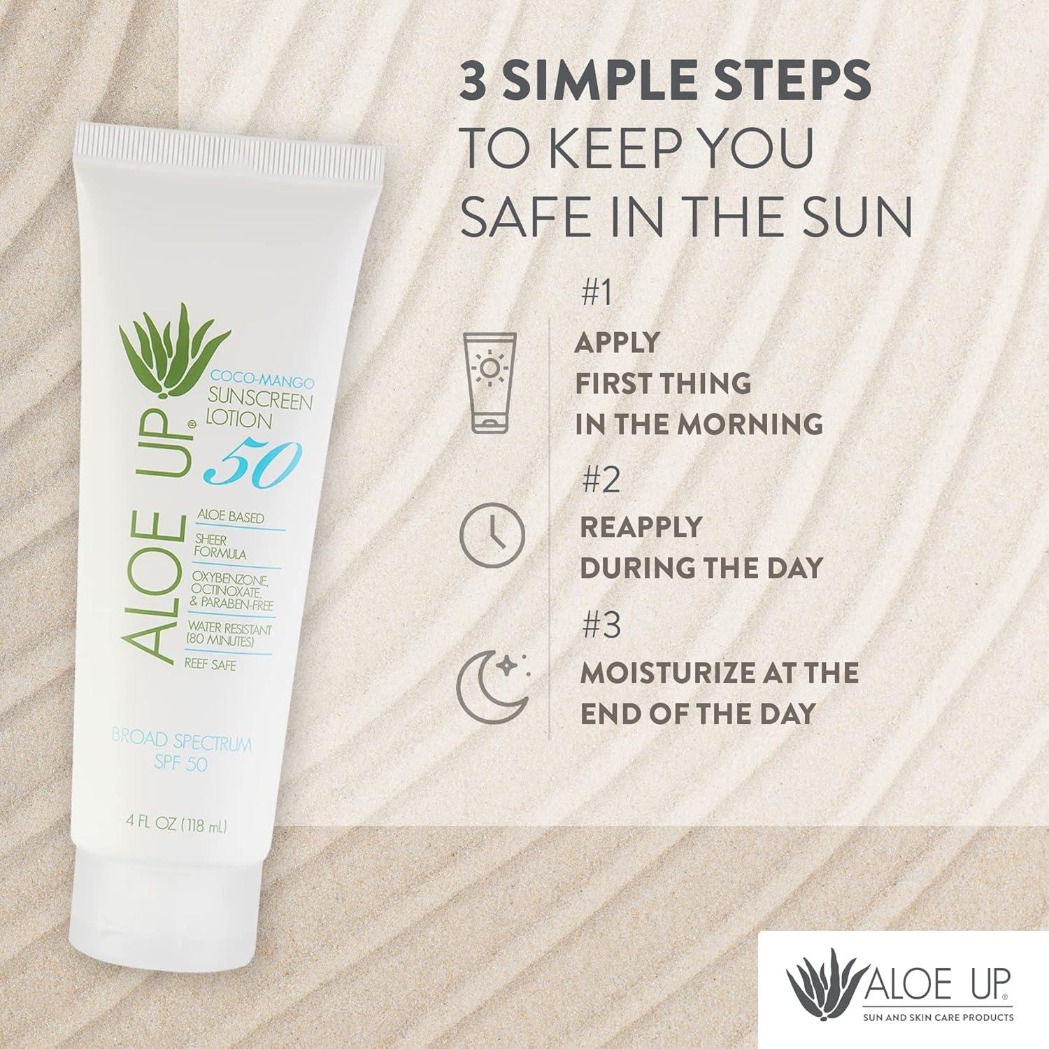 Protector Solar Aloe Up SPF 50 - Bloqueador Facial y Corporal 118 ml