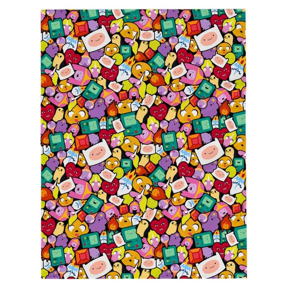 Manta Franco Adventure Time 116x152 cm Suave y Colorida