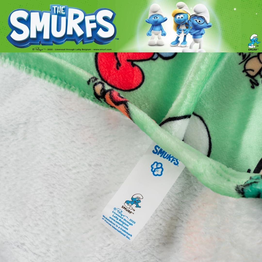 Manta de Peluche Franco Los Pitufos 116x152 cm Suave