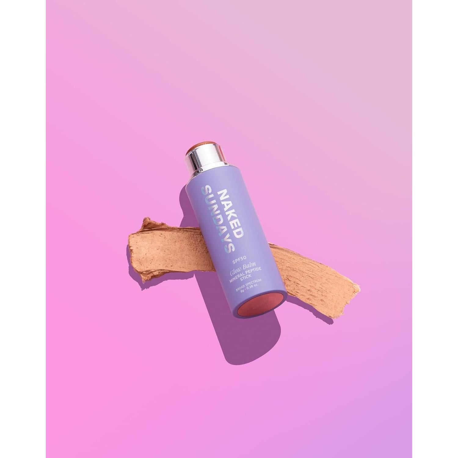 Bálsamo Brillante Mineral SPF 50 Naked Sundays 8g Bronce