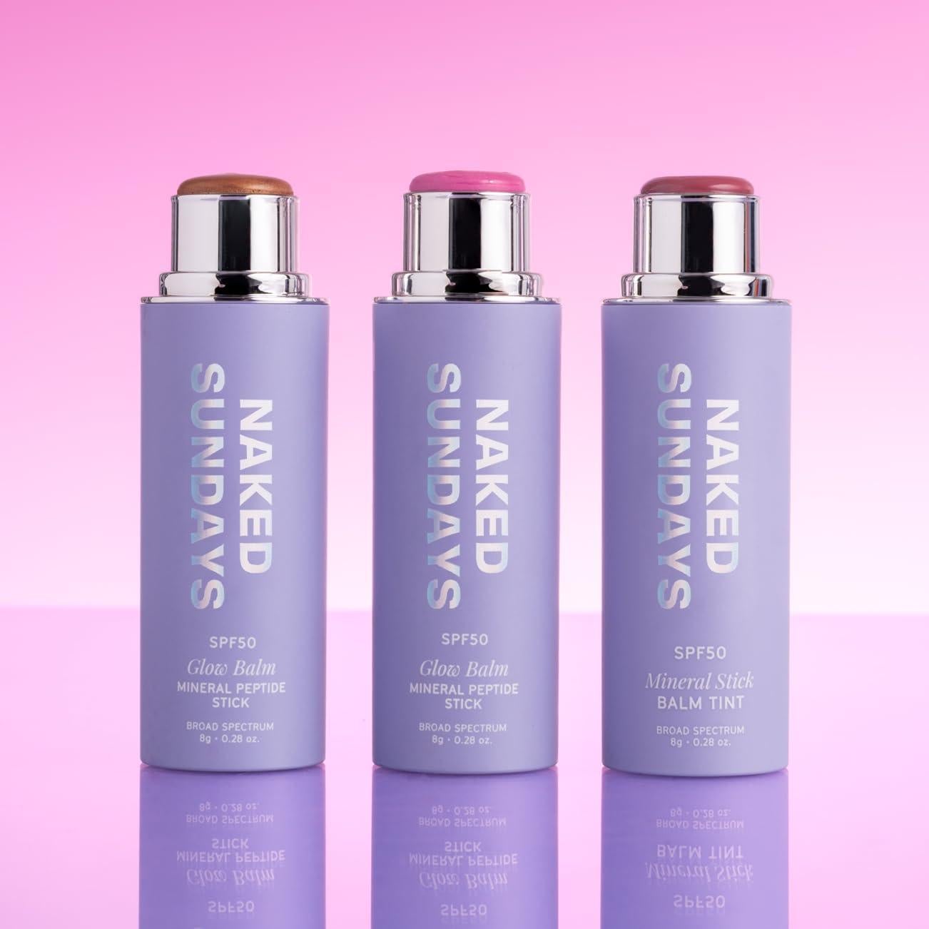 Bálsamo Brillante Mineral SPF 50 Naked Sundays 8g Bronce