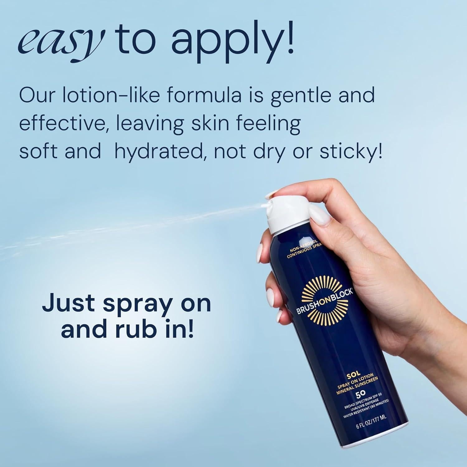 Protector Solar en Spray Brush On Block SPF 50 170 g