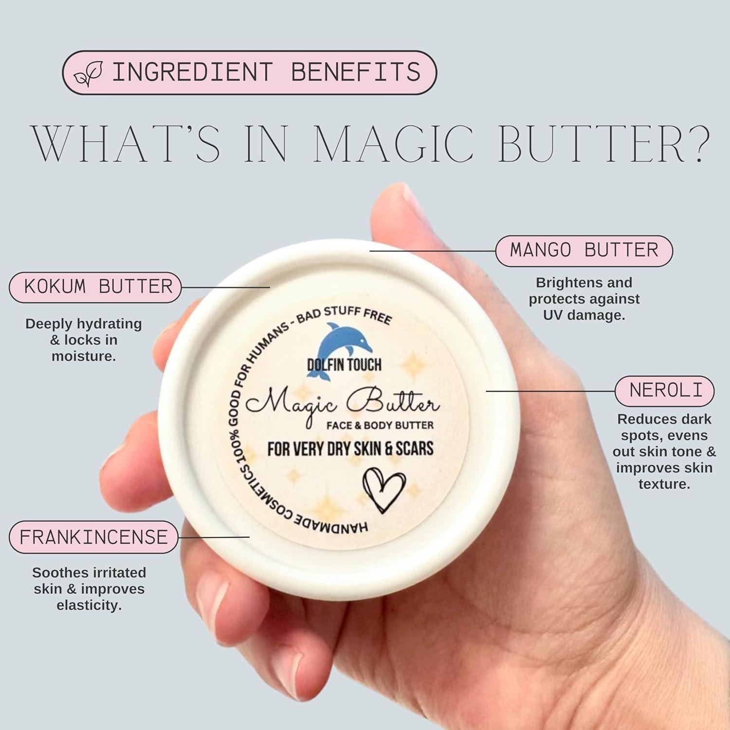 Manteca Corporal Lujosa Dolfin Touch 34g - Hidratante SPF 4-8