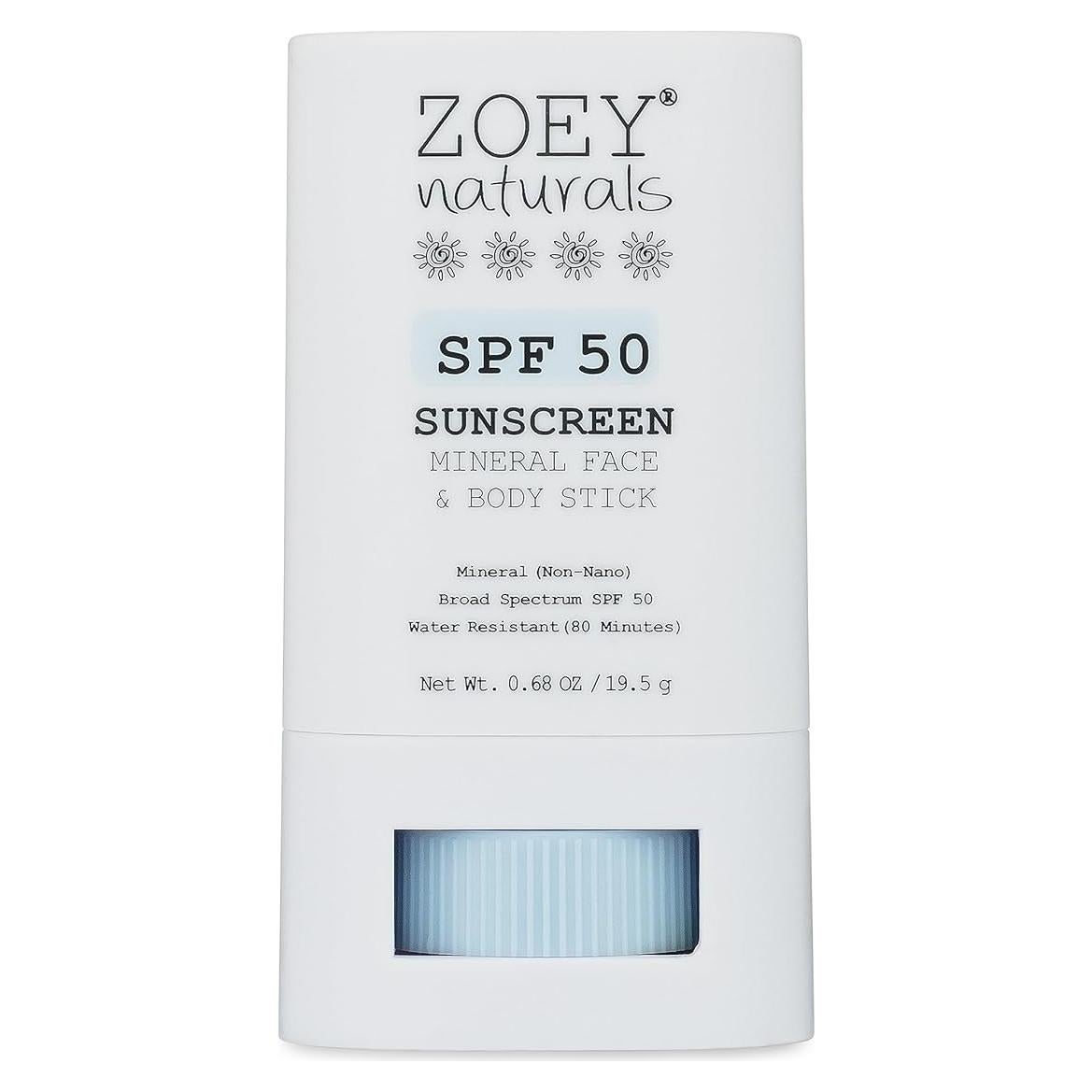 Stick Protector Solar Mineral SPF 50 Zoey Naturals - Bebés