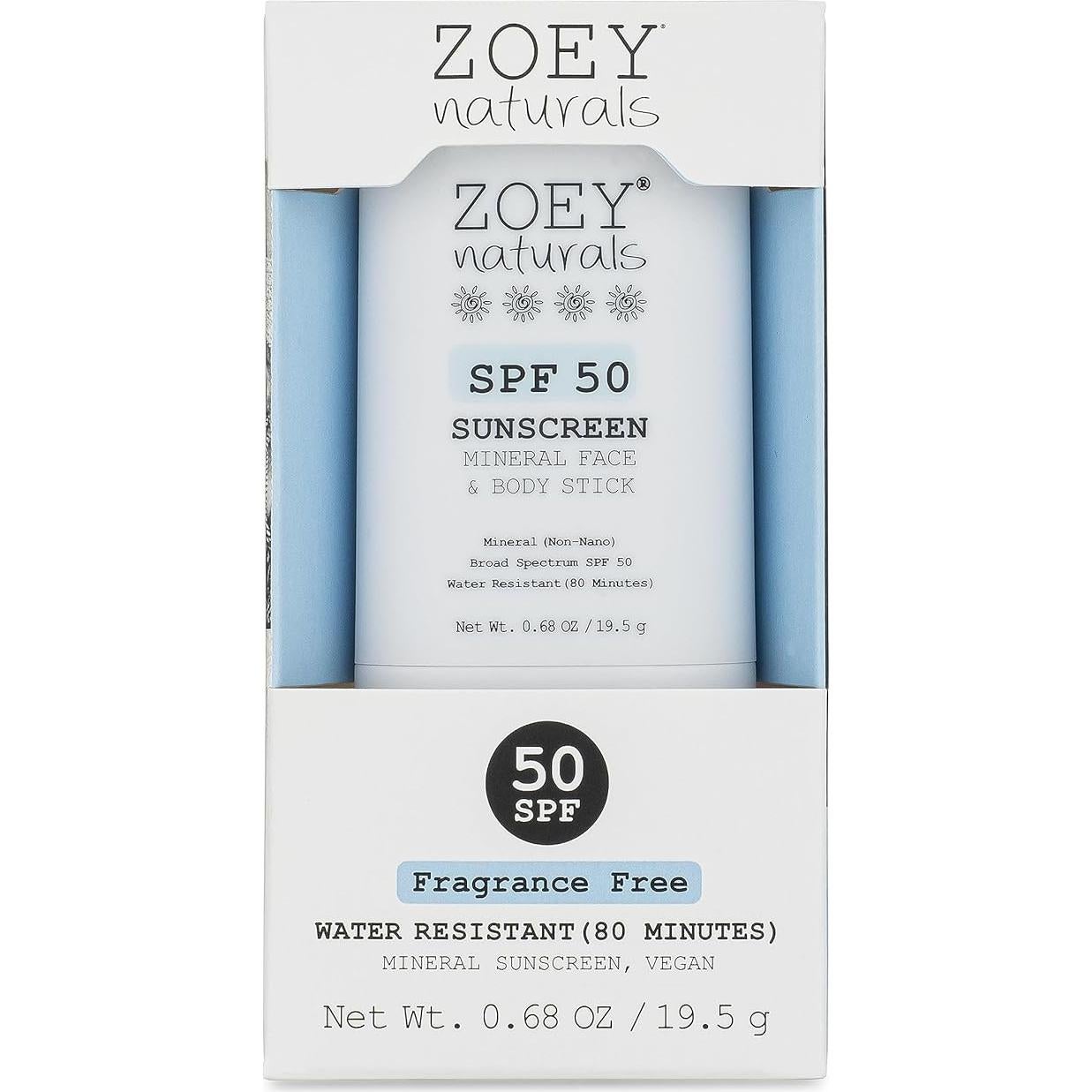 Stick Protector Solar Mineral SPF 50 Zoey Naturals - Bebés