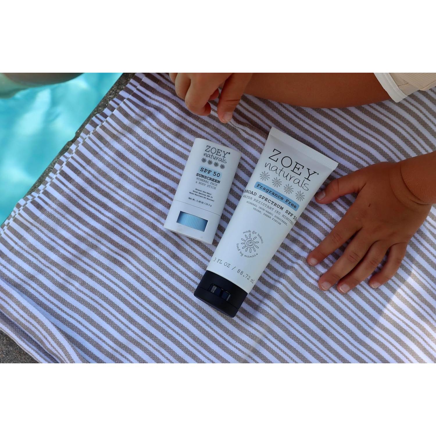 Stick Protector Solar Mineral SPF 50 Zoey Naturals - Bebés