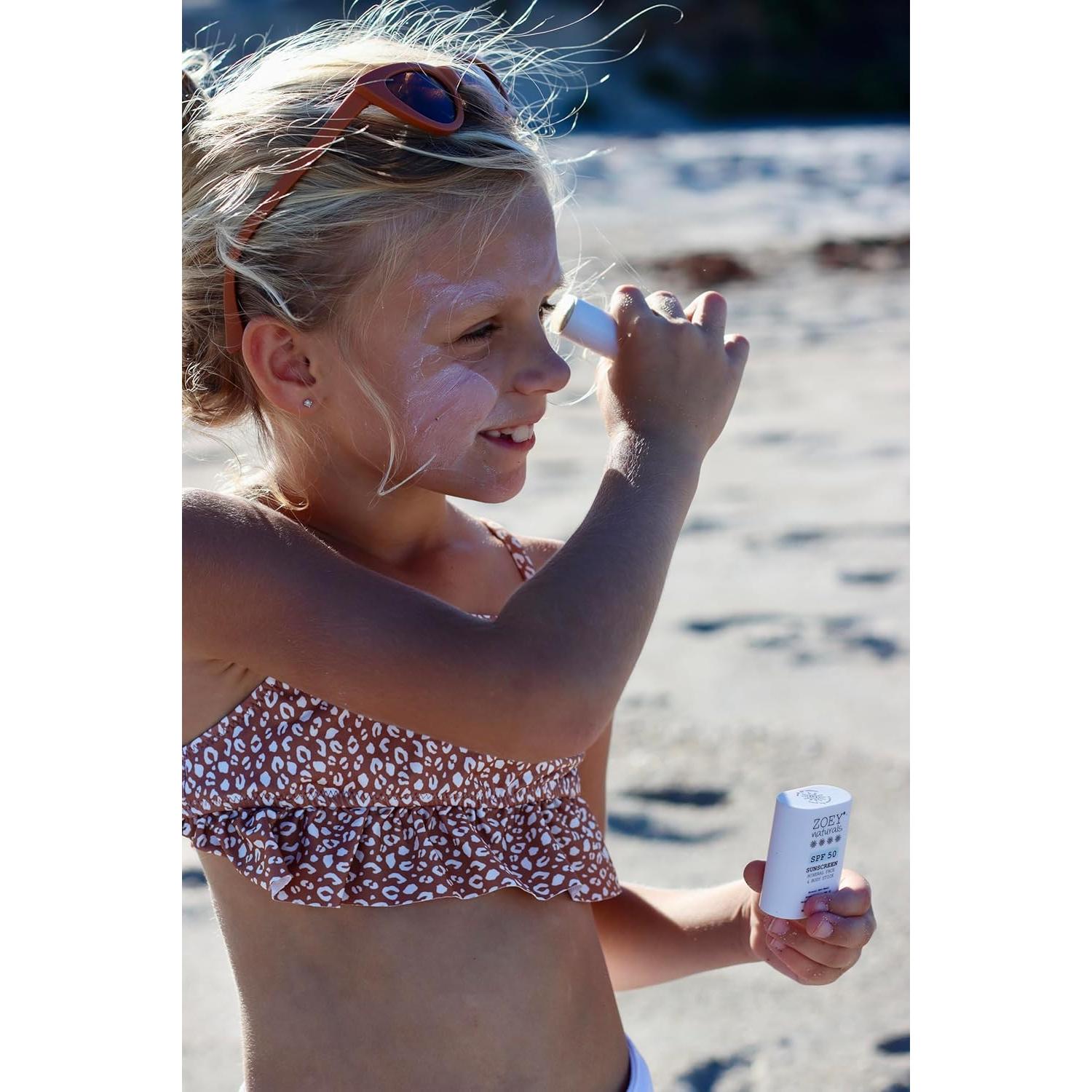 Stick Protector Solar Mineral SPF 50 Zoey Naturals - Bebés