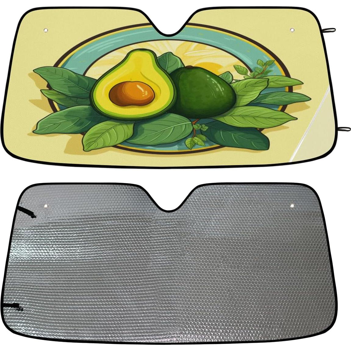 Parasol para Parabrisas LCLJJDMBM Aguacate 139.7x69.9cm UV