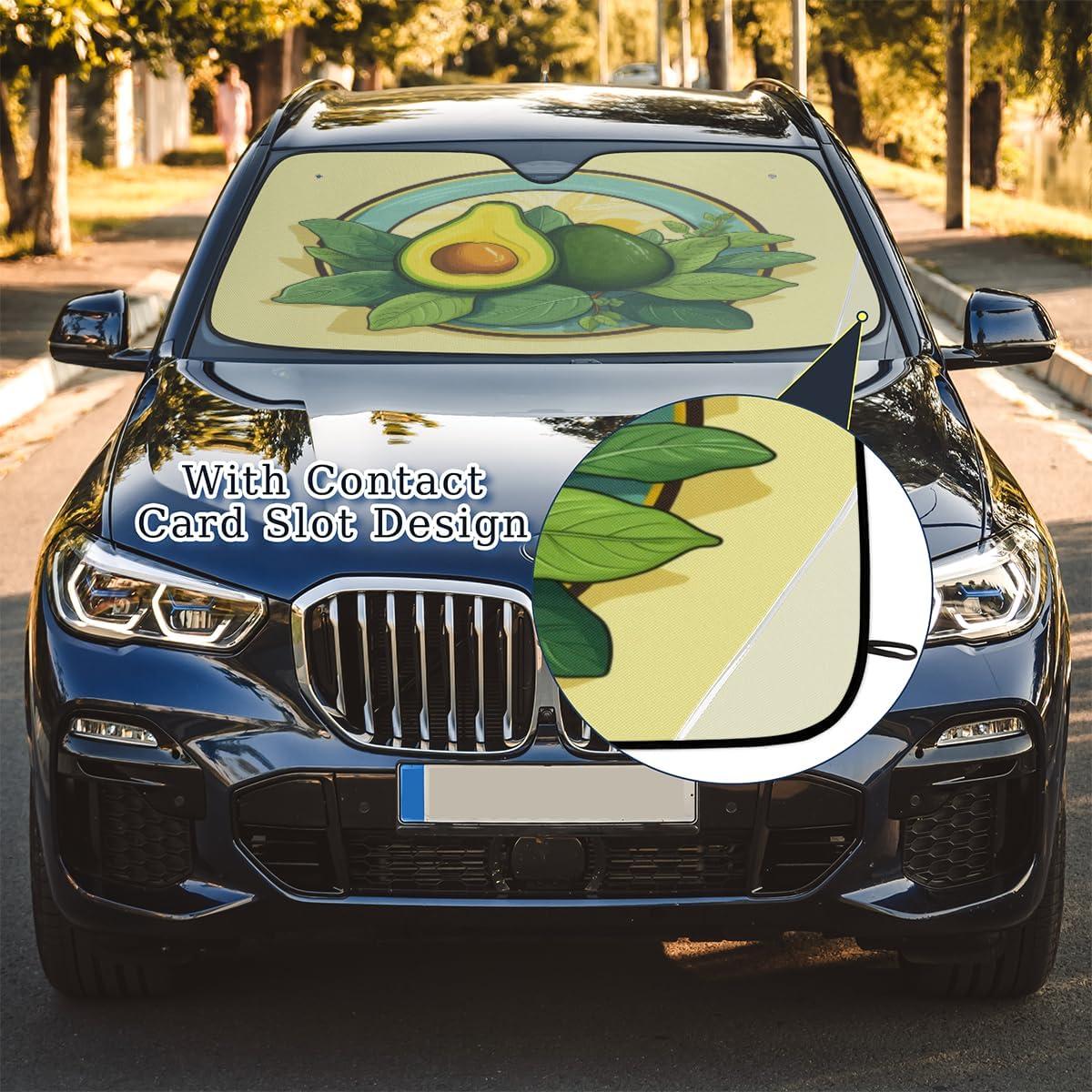 Parasol para Parabrisas LCLJJDMBM Aguacate 139.7x69.9cm UV