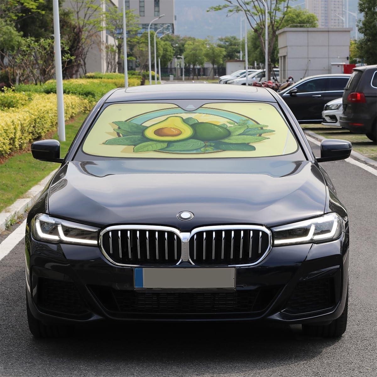 Parasol para Parabrisas LCLJJDMBM Aguacate 139.7x69.9cm UV