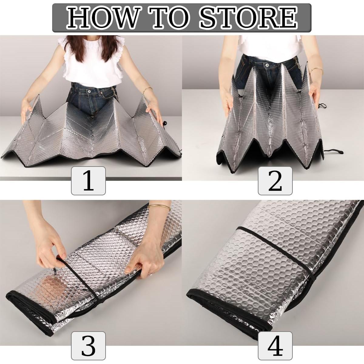 Parasol para Parabrisas LCLJJDMBM Aguacate 139.7x69.9cm UV