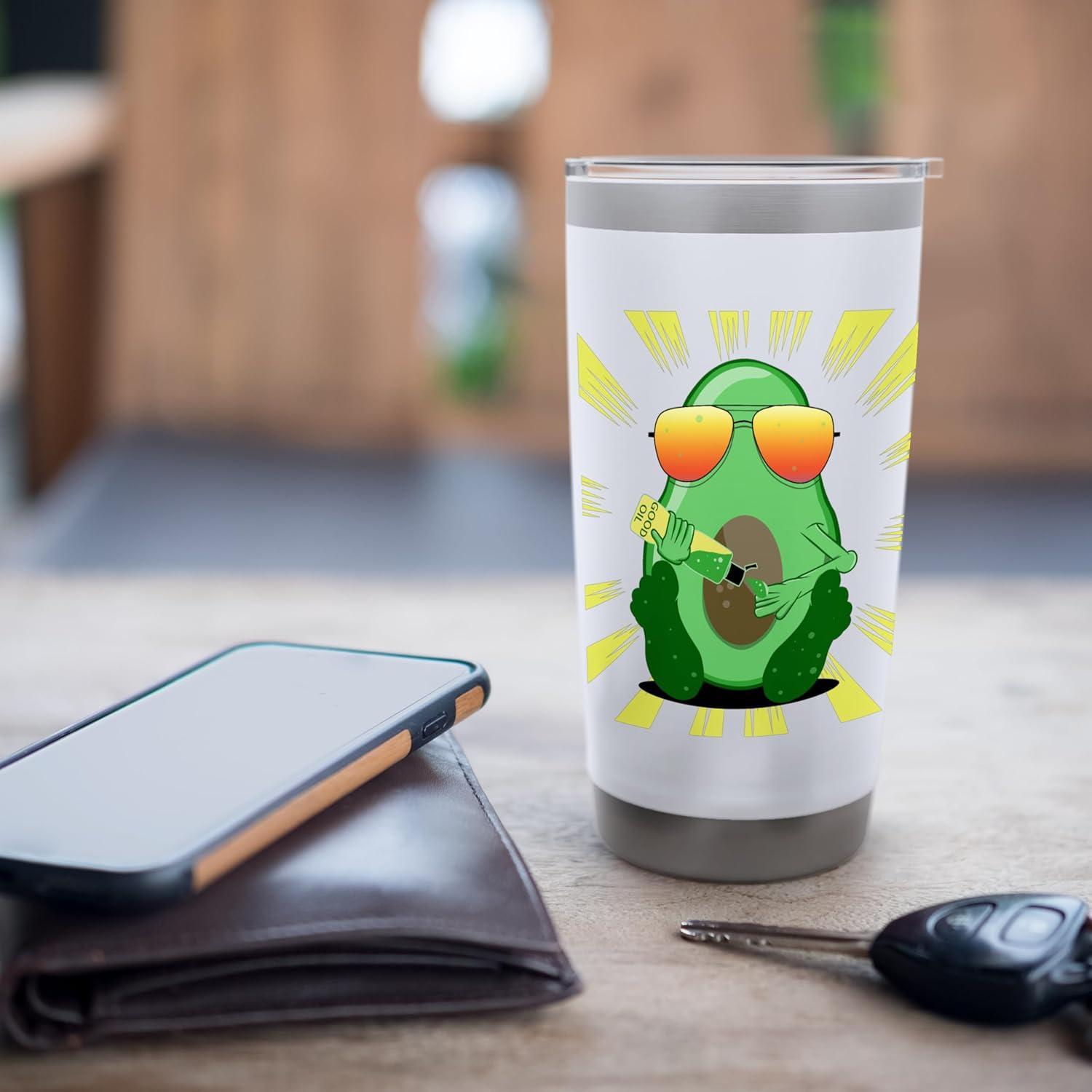 Taza Aislada de Acero Inoxidable Mailboxdisco 591 ml Blanca