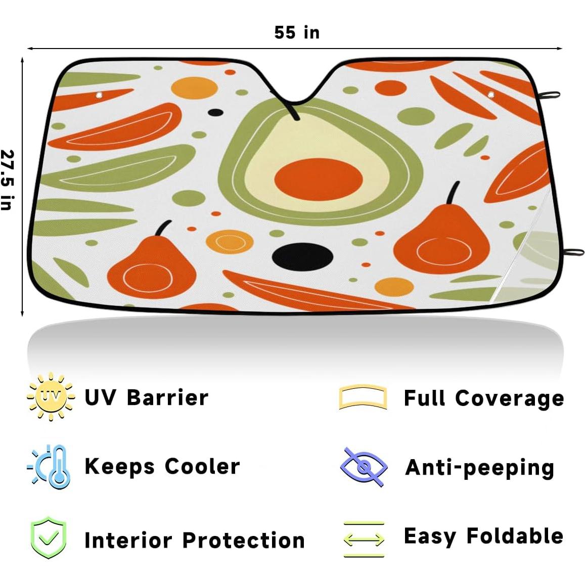 Sombrilla de Coche Plegable LCLJJDMBM 139.7x69.9cm Protección UV