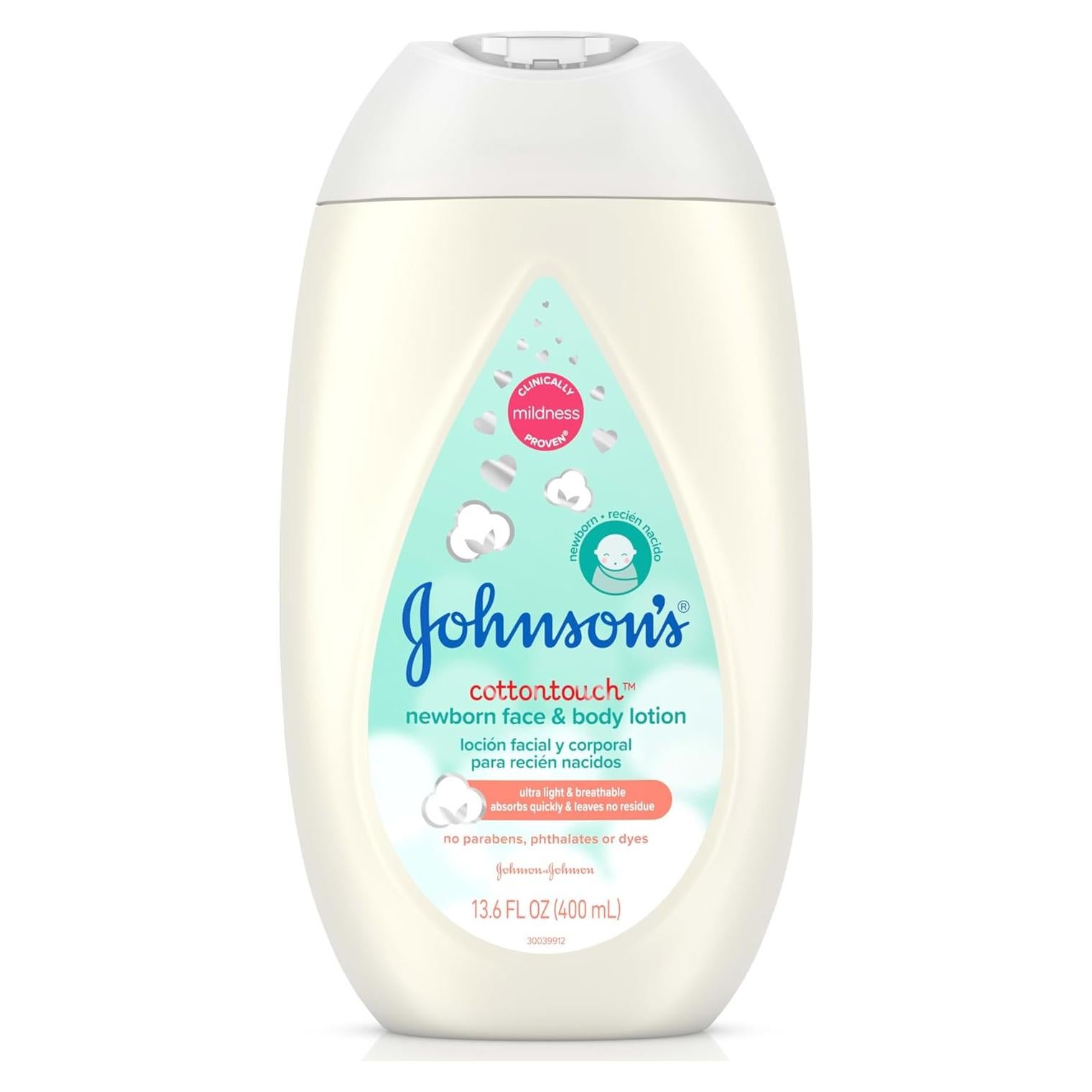 Loción Hidratante para Bebé Johnson's CottonTouch 403.6 ml