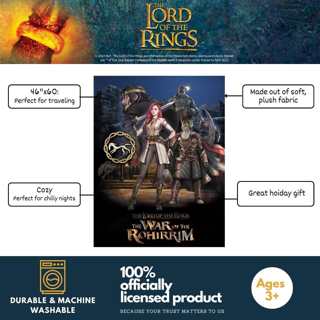 Manta Franco El Señor de los Anillos 116x152 cm Suave