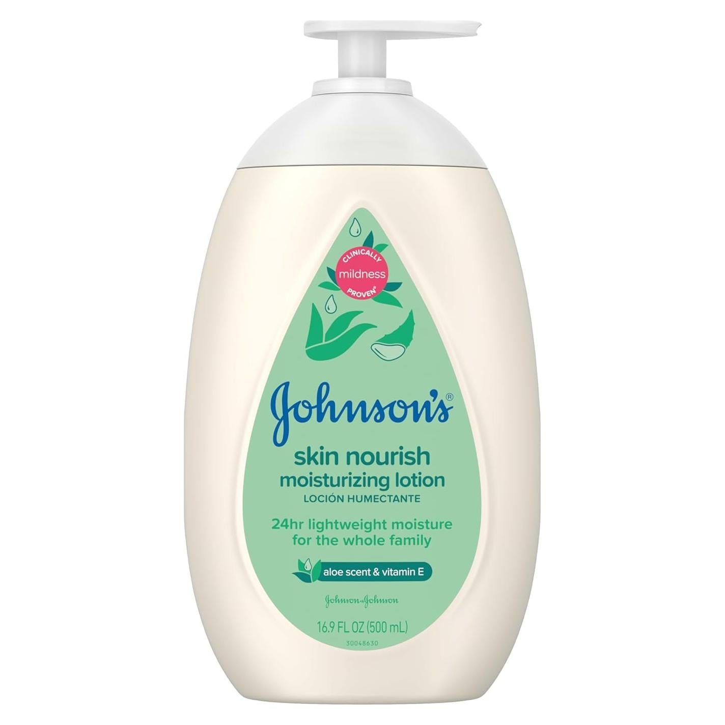 Loción Hidratante para Bebés Johnson's Skin Nourish 500 ml