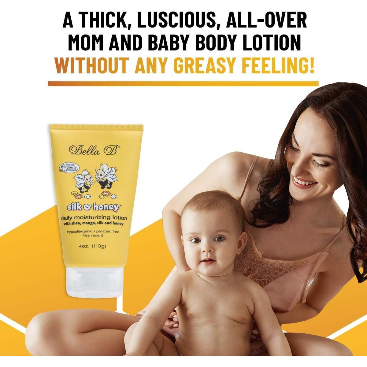 Loción Hidratante Bella B Seda y Miel 113.4 g para Mamá y Bebé