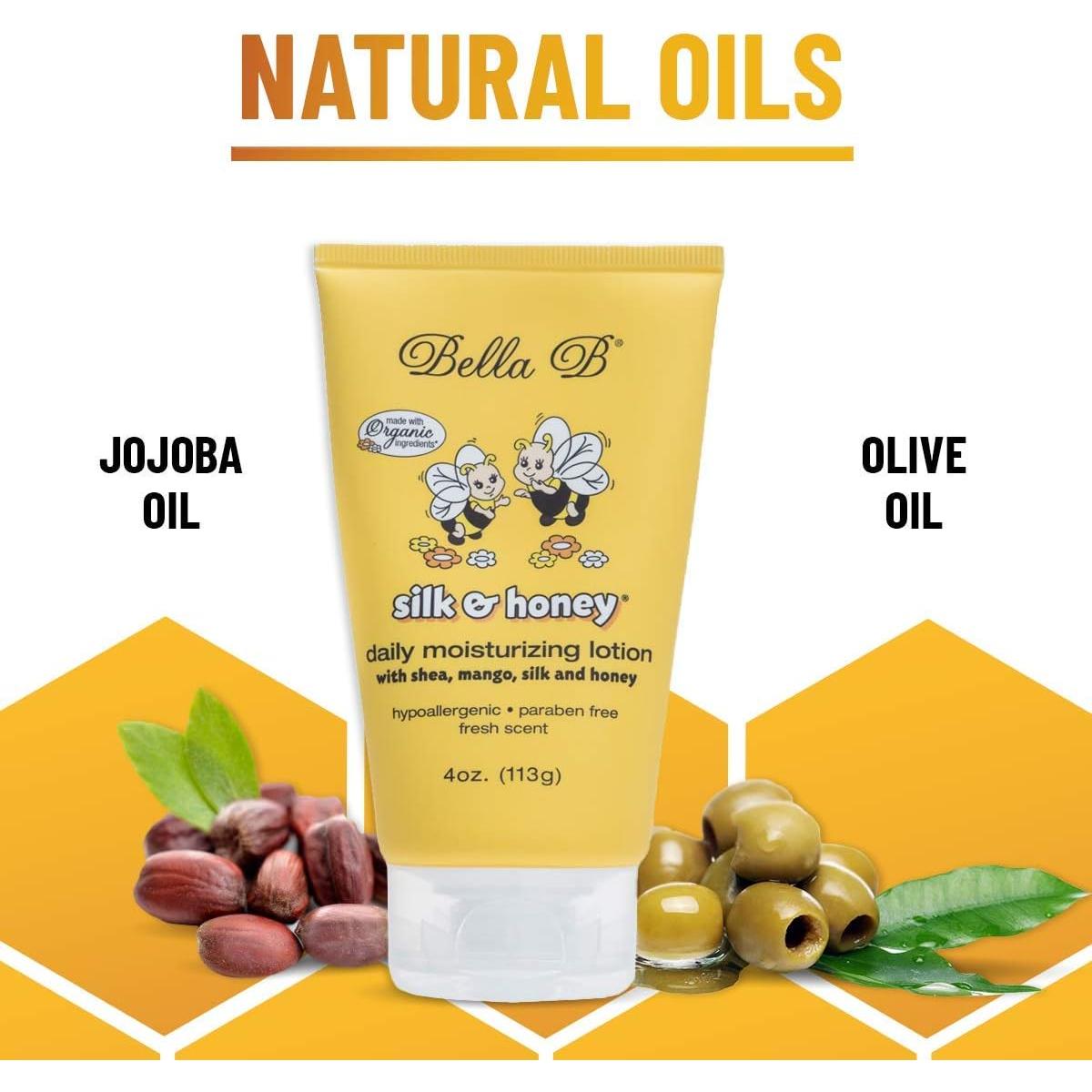 Loción Hidratante Bella B Seda y Miel 113.4 g para Mamá y Bebé