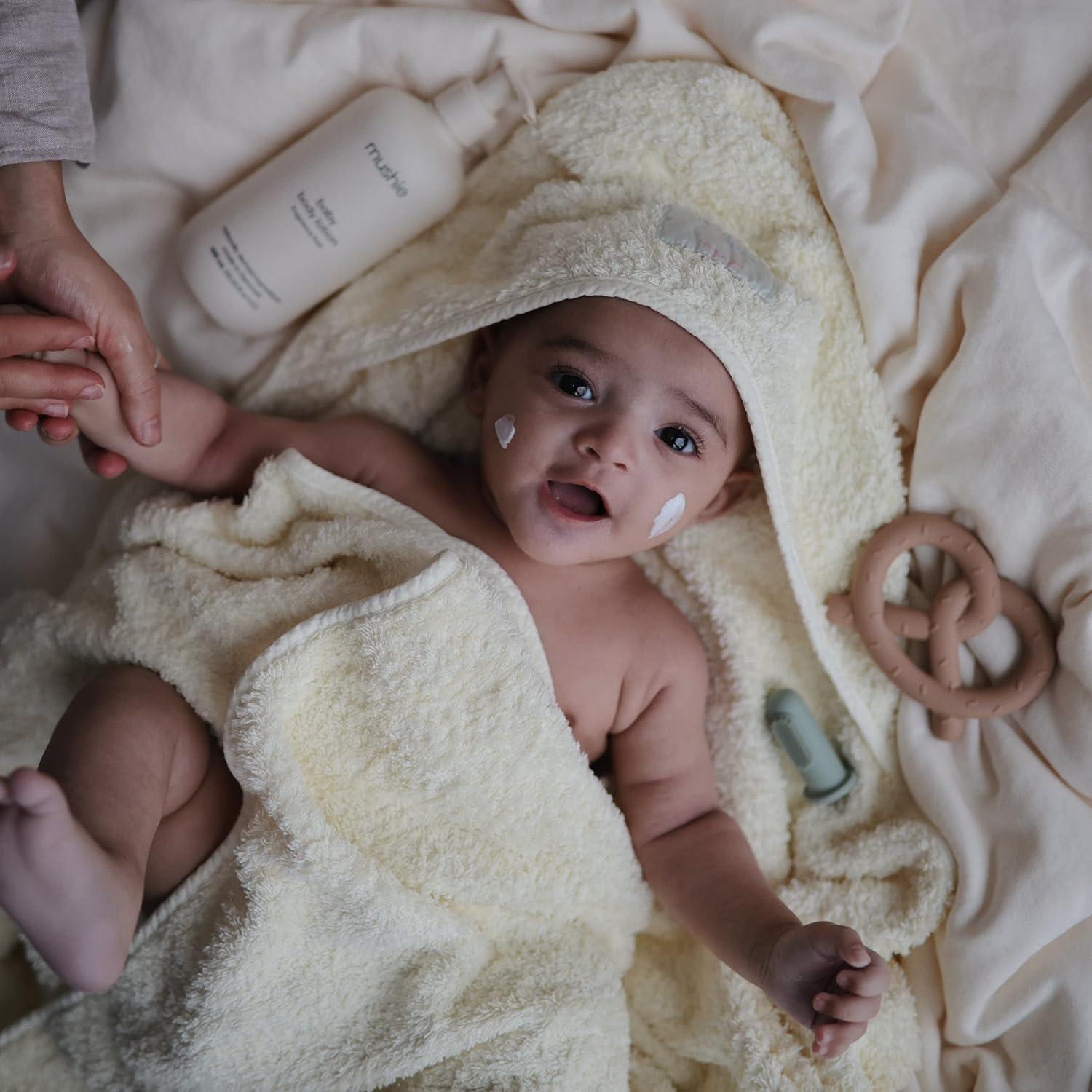 Loción Corporal Orgánica para Bebés Mushie 400 mL Sin Fragancia